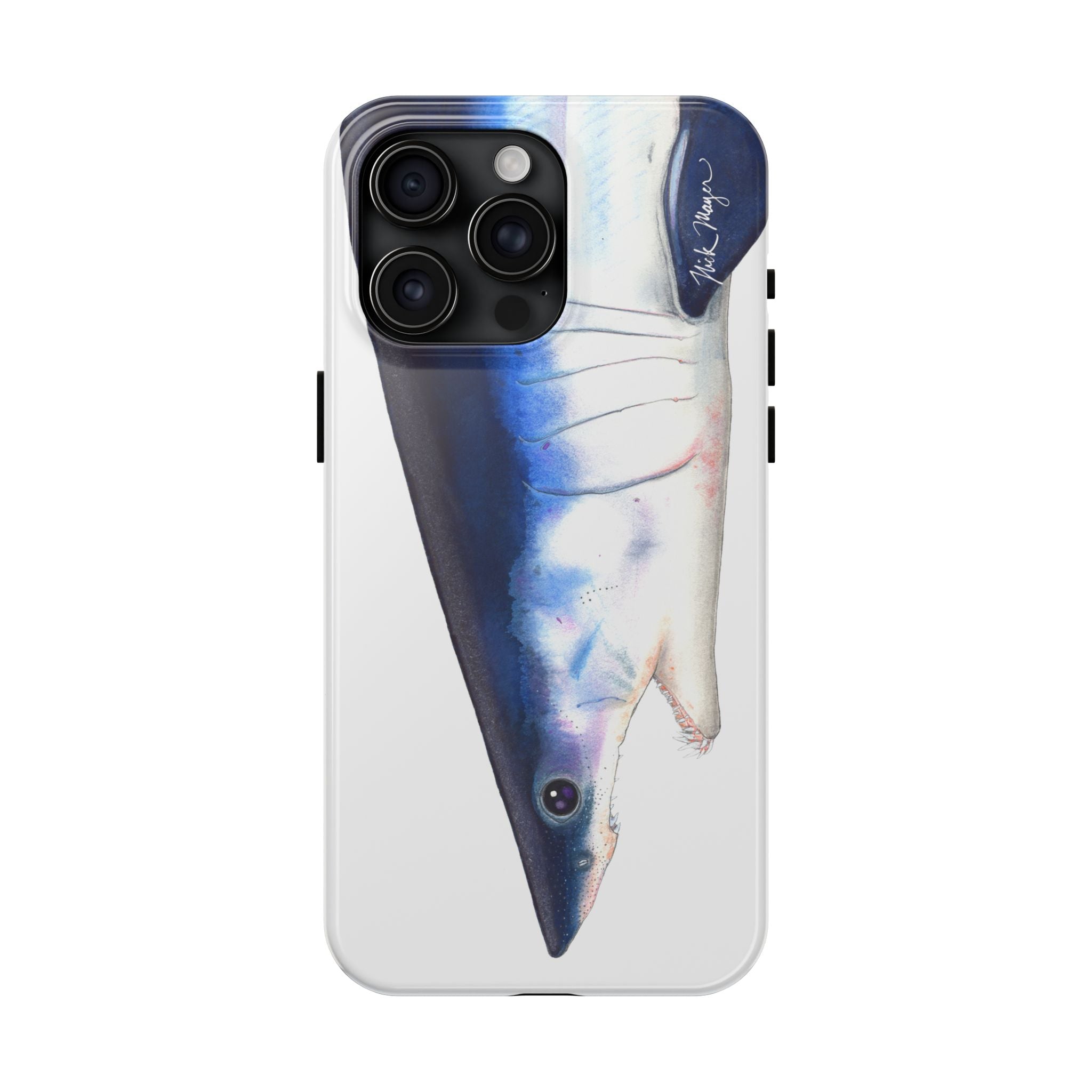 Mako Shark Face White Phone Case (iPhone)