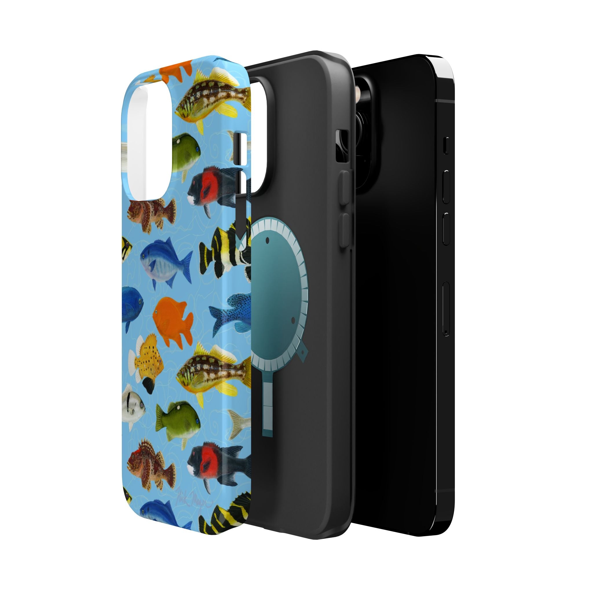 California Fish Blue MagSafe iPhone Case