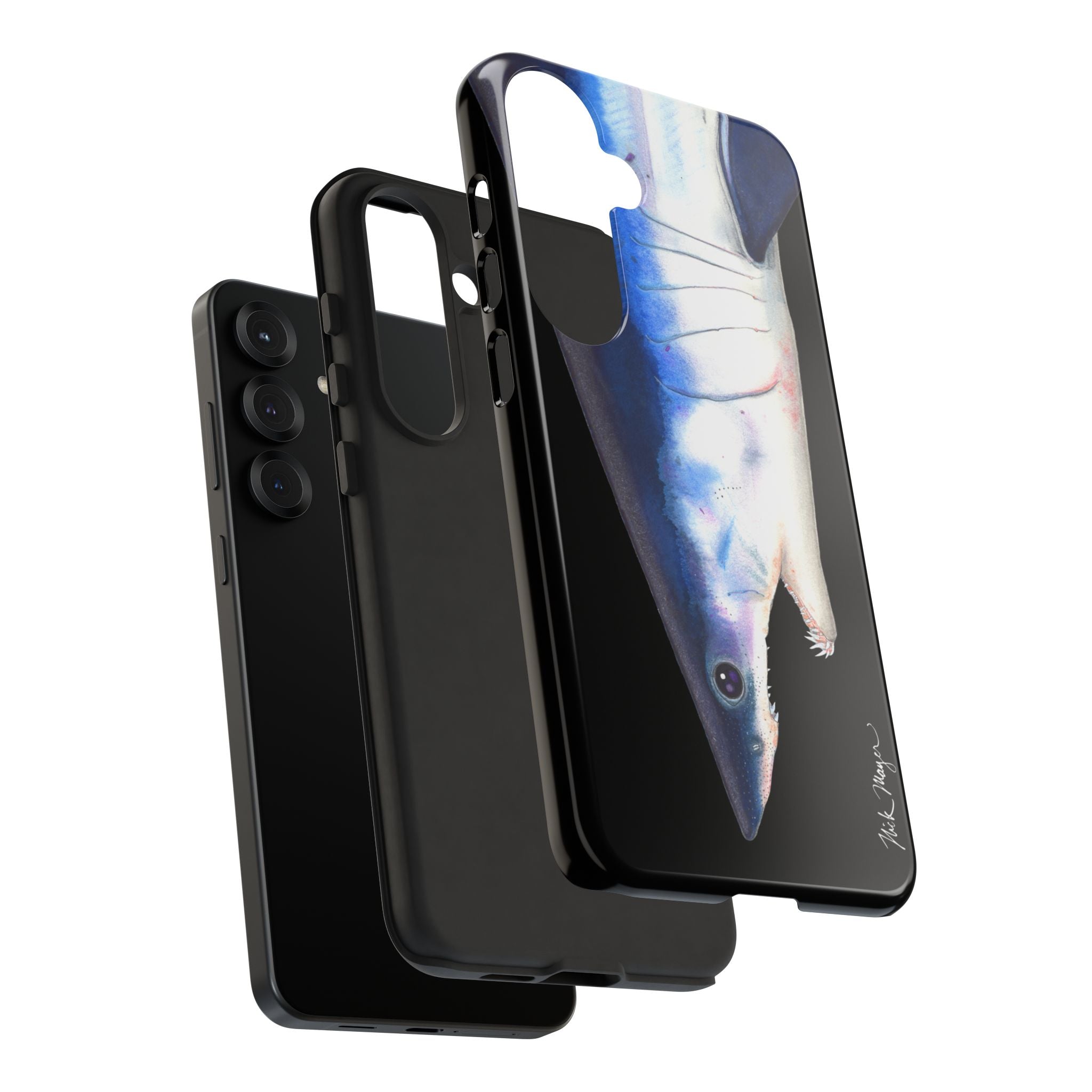 Mako Shark Face Black Phone Case (Samsung) Printify