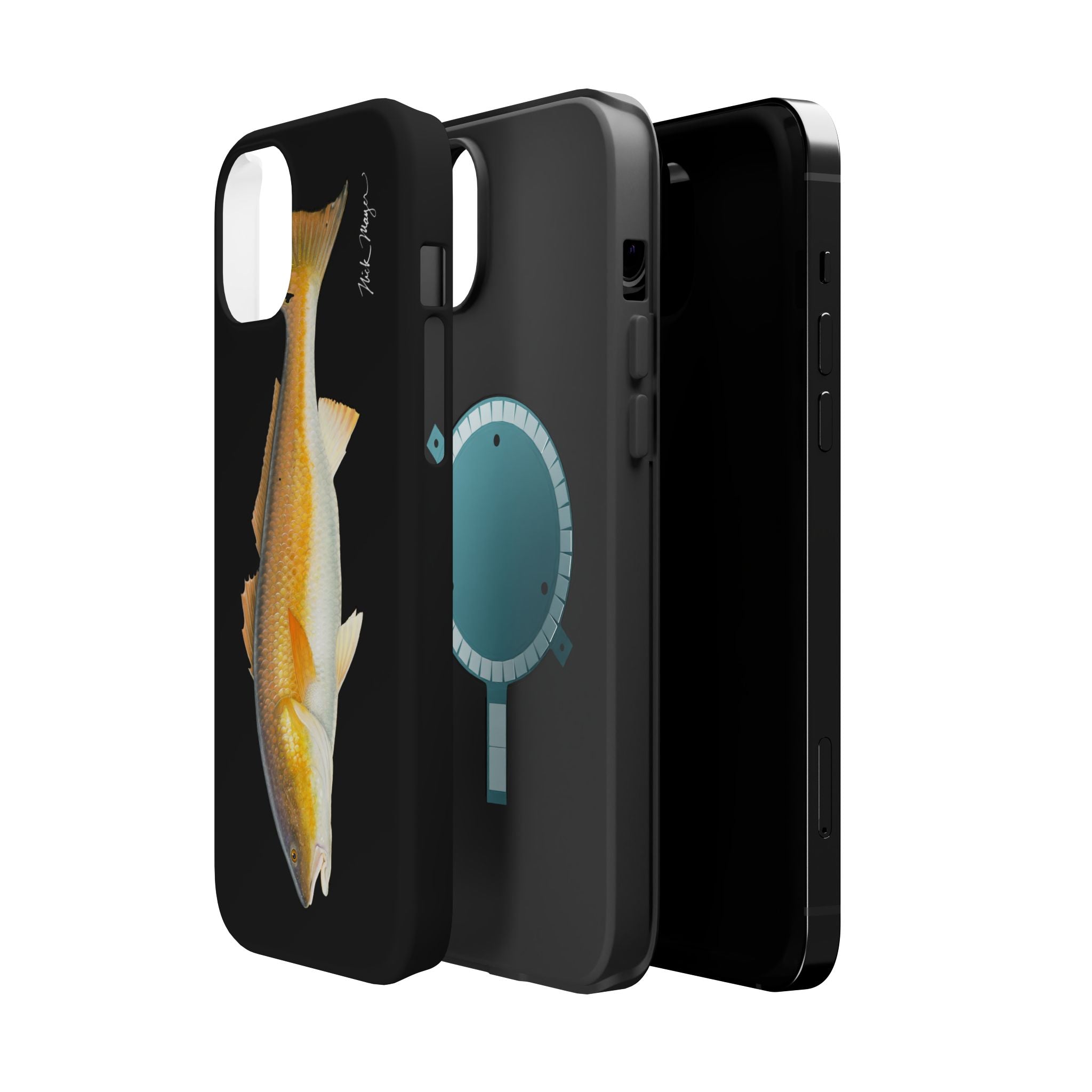 Bull Redfish MagSafe Black iPhone Case