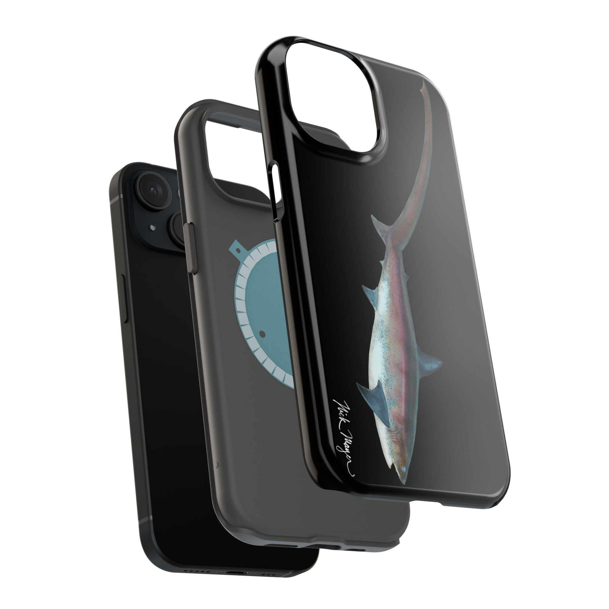 Thresher Shark MagSafe Black iPhone Case