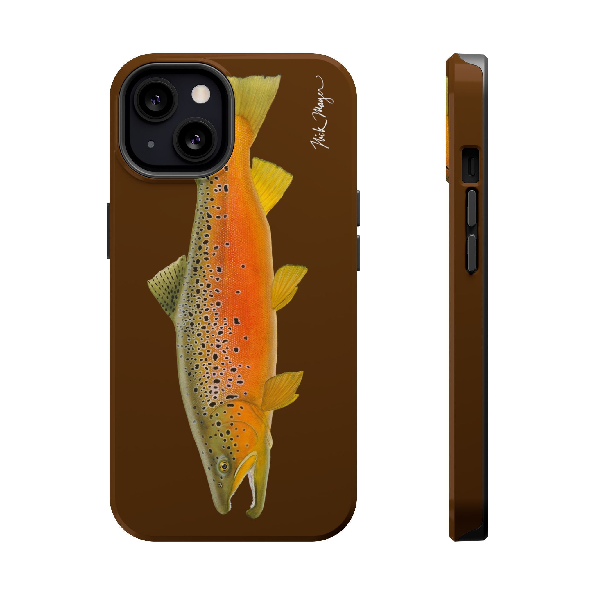 Brown Trout 2 Brown MagSafe iPhone Case, Limited Run