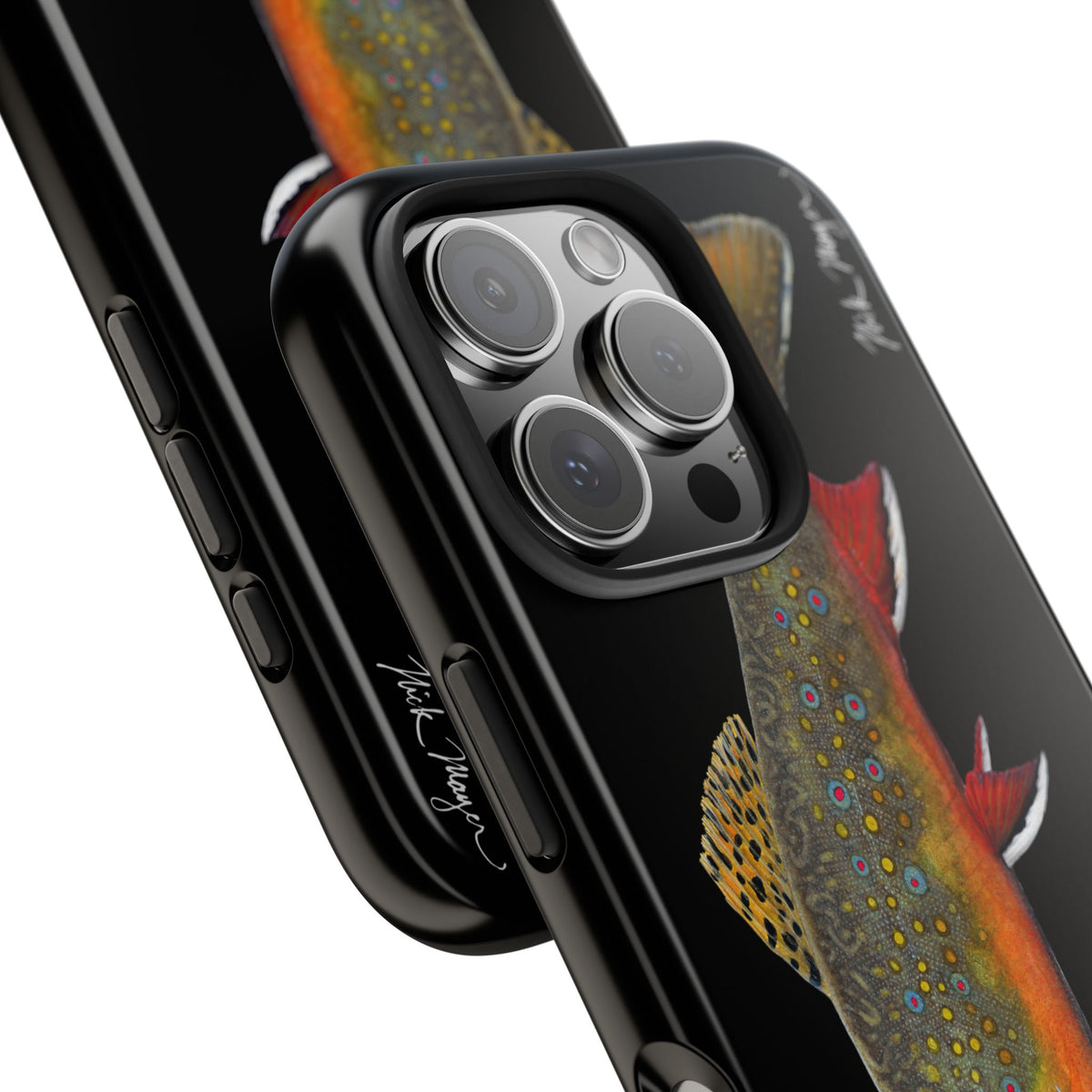 Brook Trout Black Phone Case (iPhone) Printify