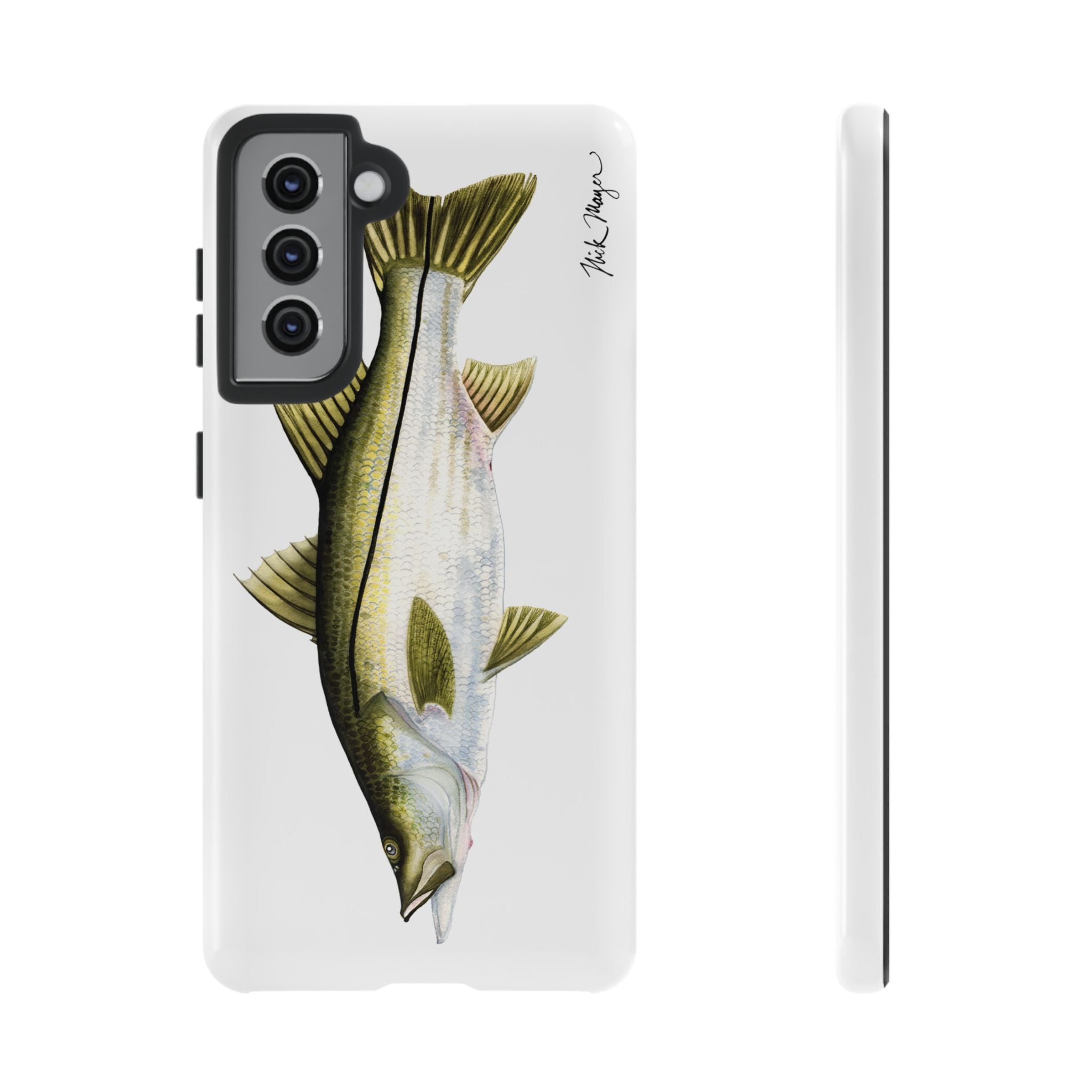 Snook White Phone Case (Samsung) Printify