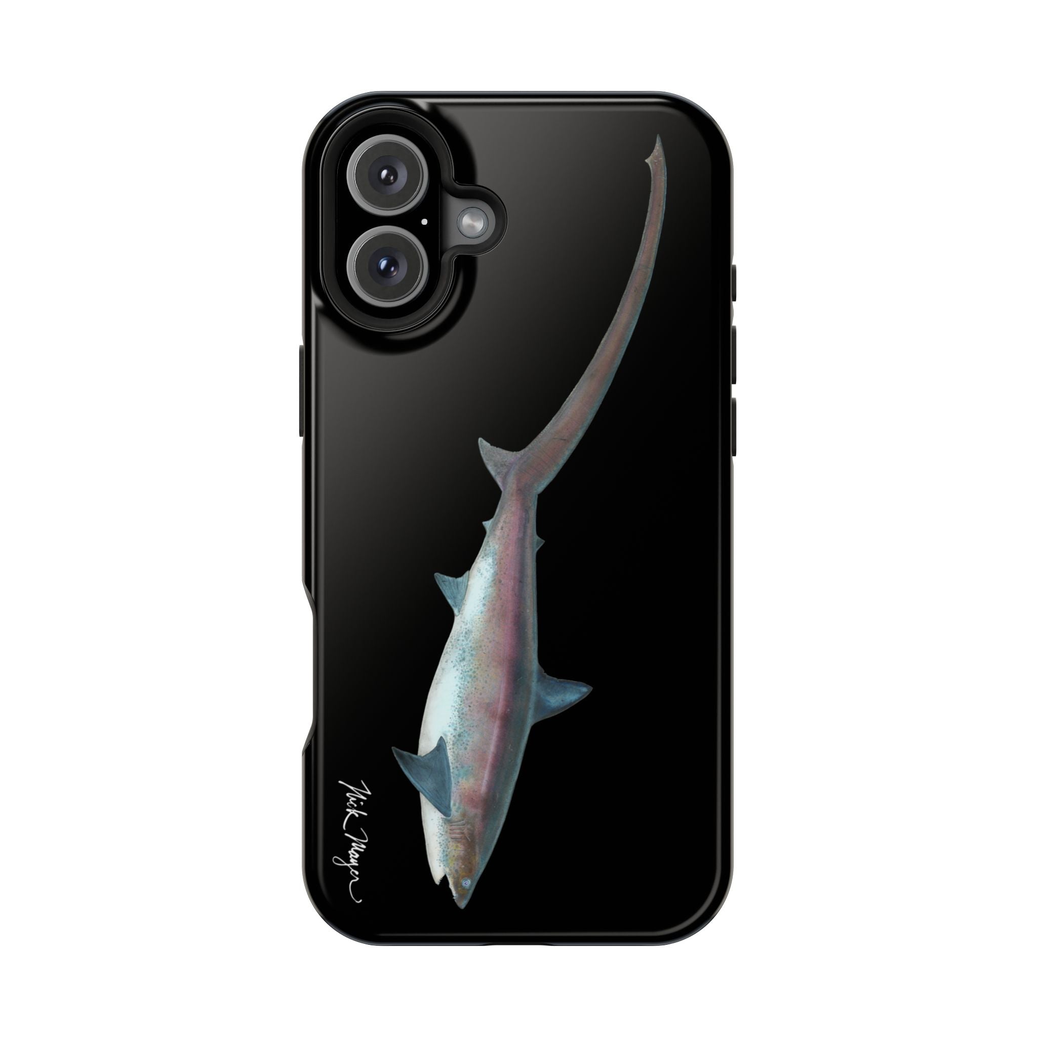 Thresher Shark MagSafe Black iPhone Case