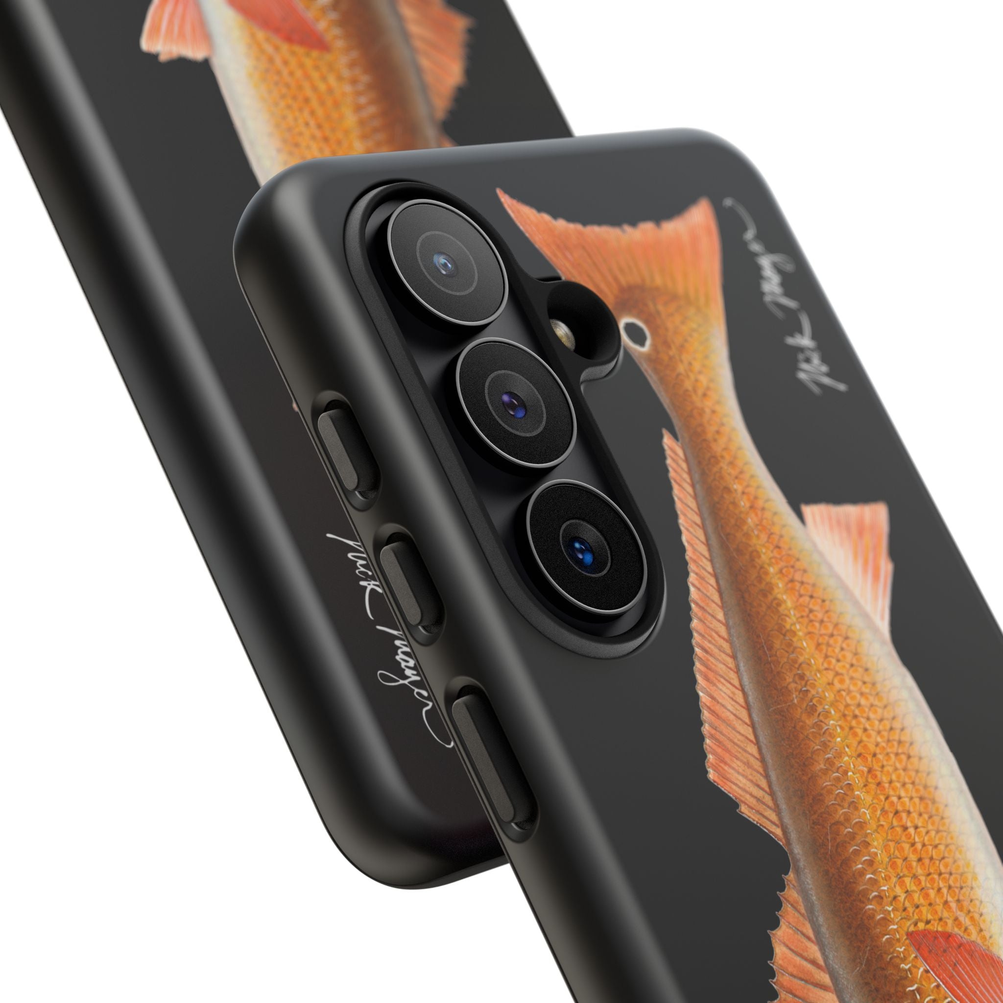 Redfish Black Phone Case (Samsung) Printify