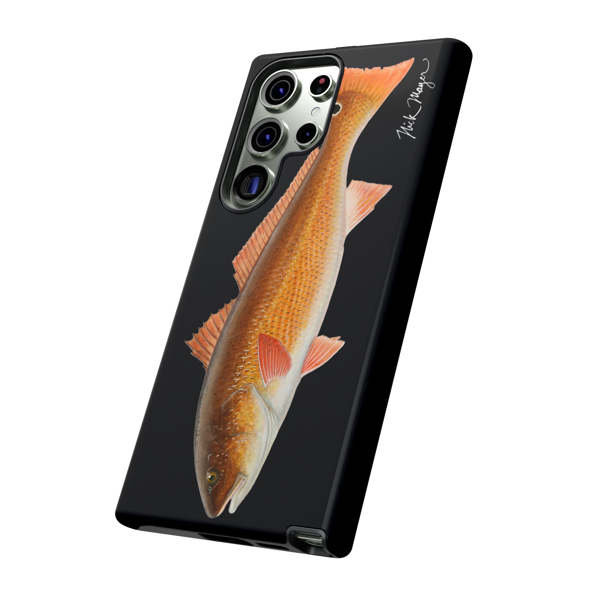 Redfish Black Phone Case (Samsung) Printify