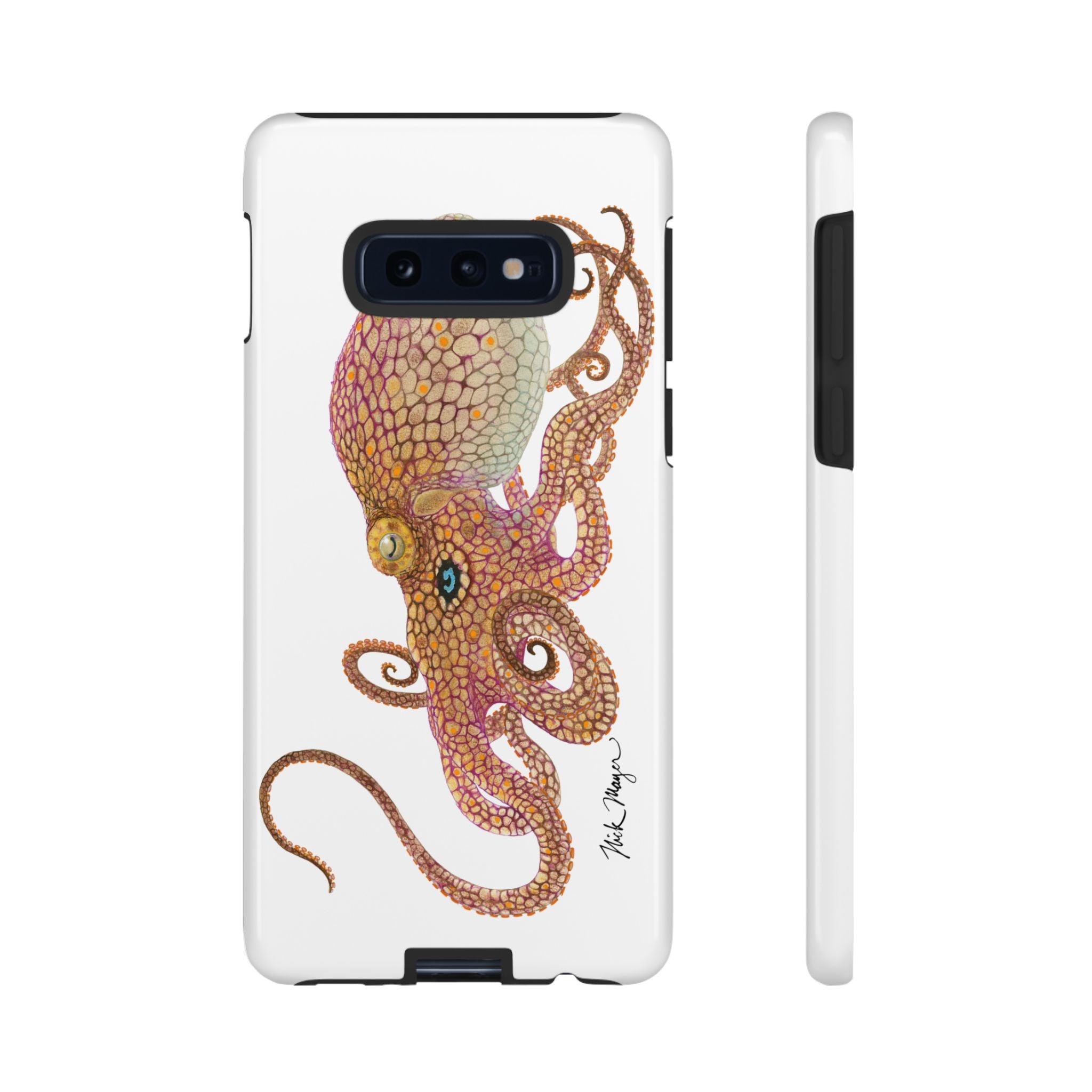 Two Spot Octopus White Phone Case (Samsung)