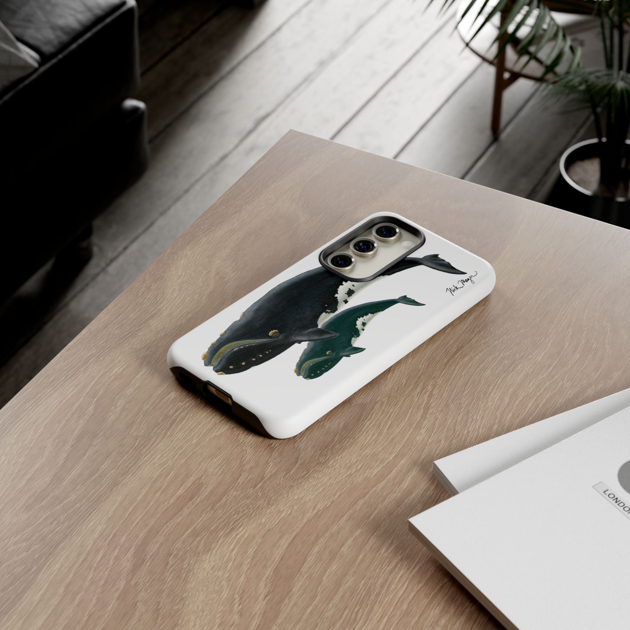 Mother & Calf Right Whale Phone Case (Samsung)