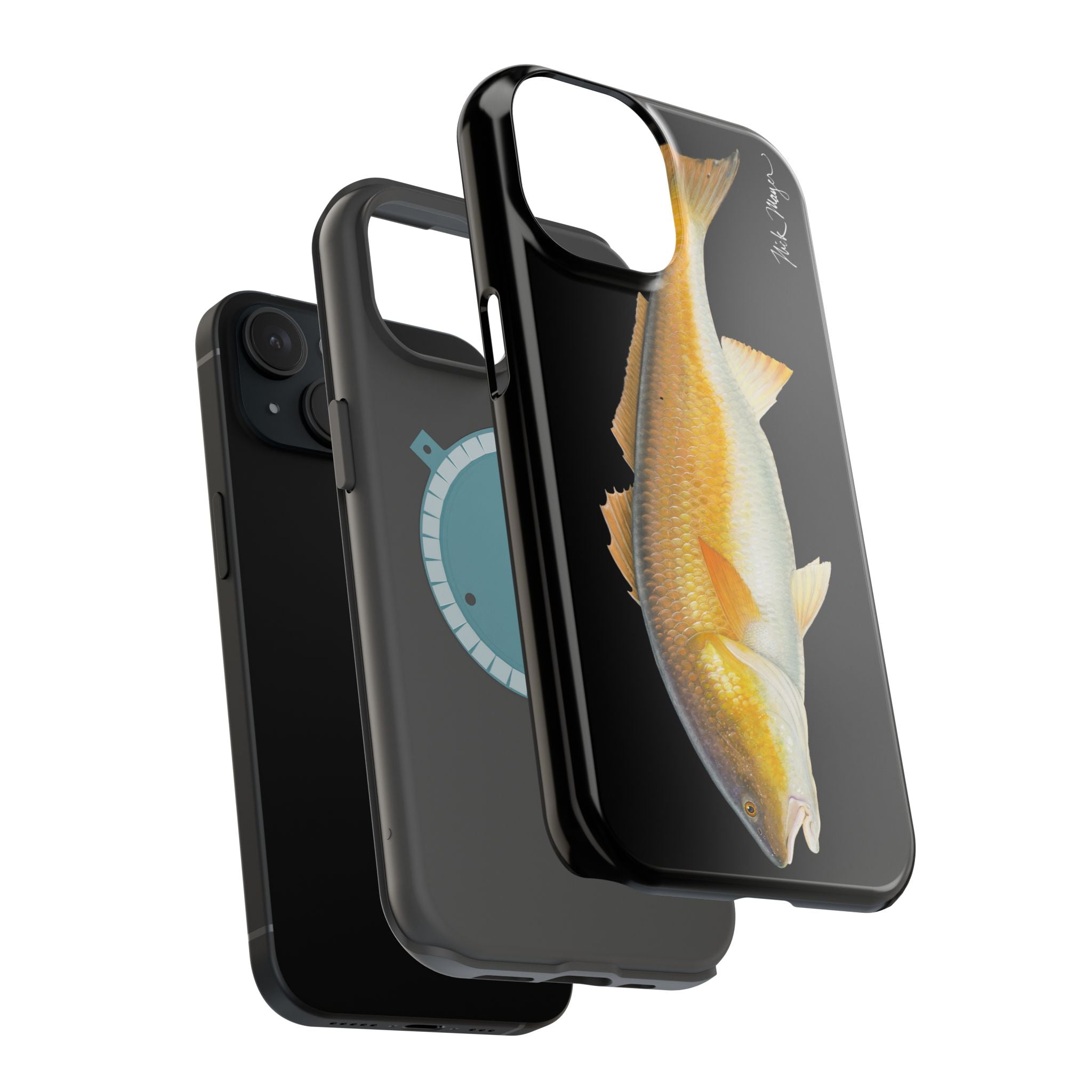 Bull Redfish MagSafe Black iPhone Case