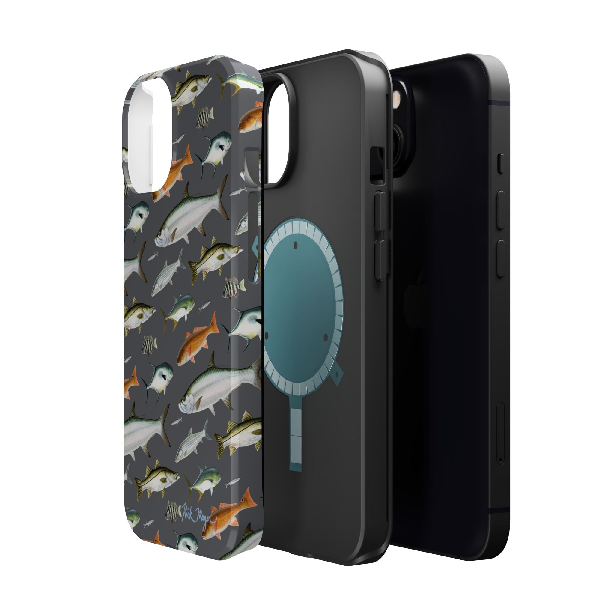NEW Southern Fish Grey MagSafe iPhone Case
