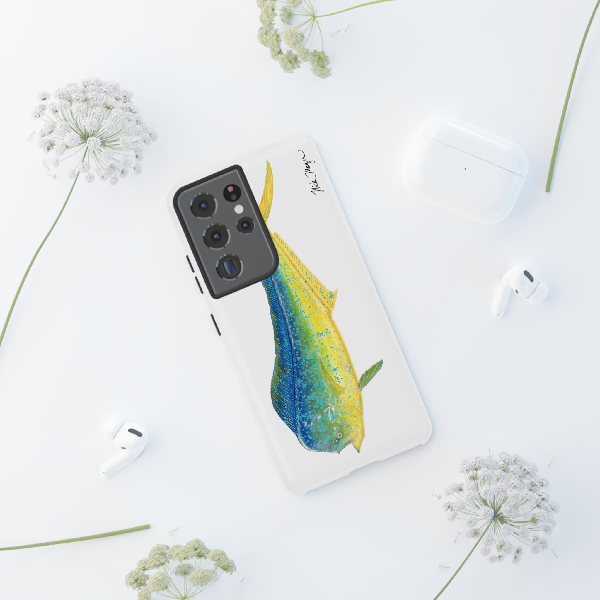 Bull Mahi White Phone Case (Samsung)