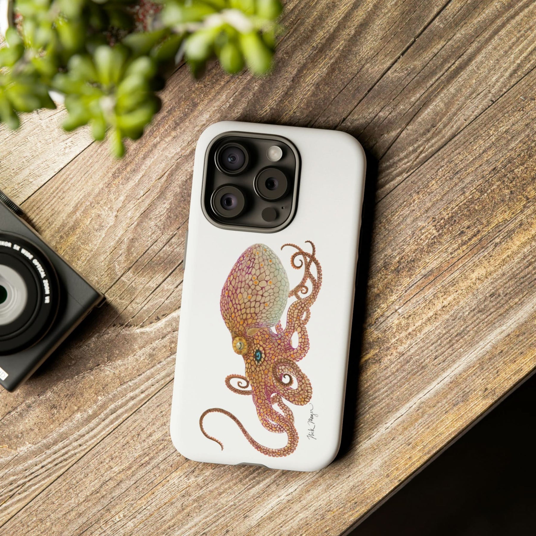 Two Spot Octopus iPhone 15 Case