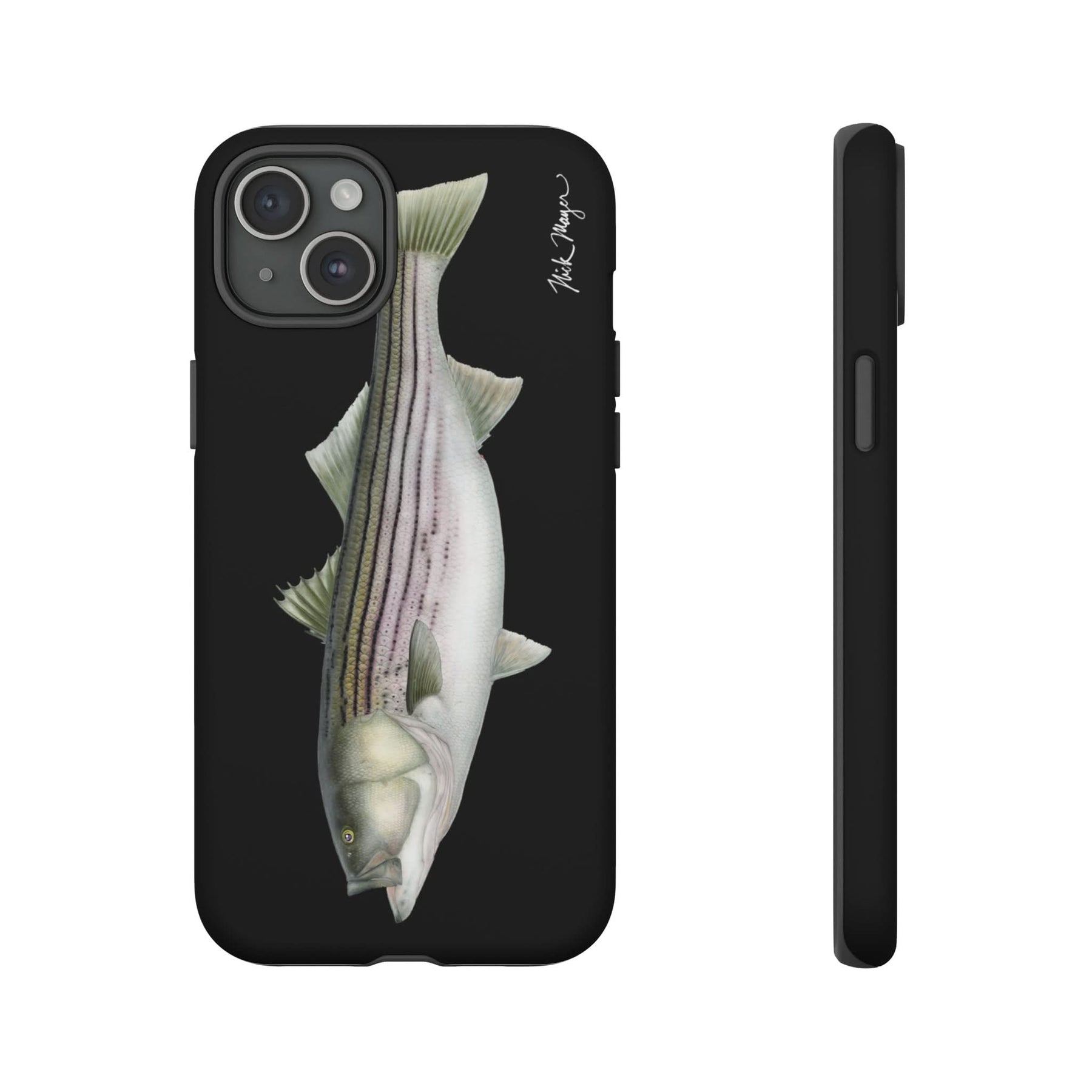 30lb Striper Black iPhone 15 Case