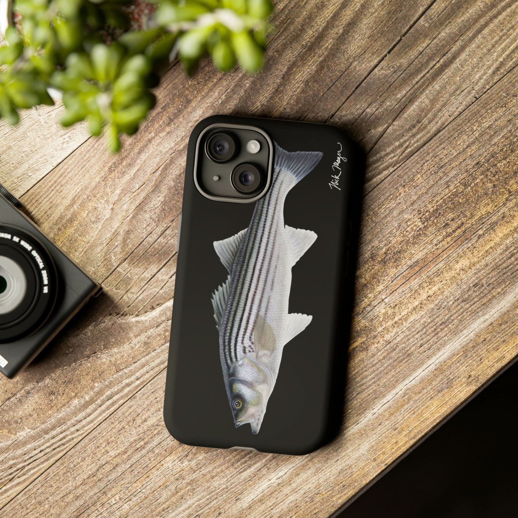 Schoolie Striper Black iPhone 15 Case