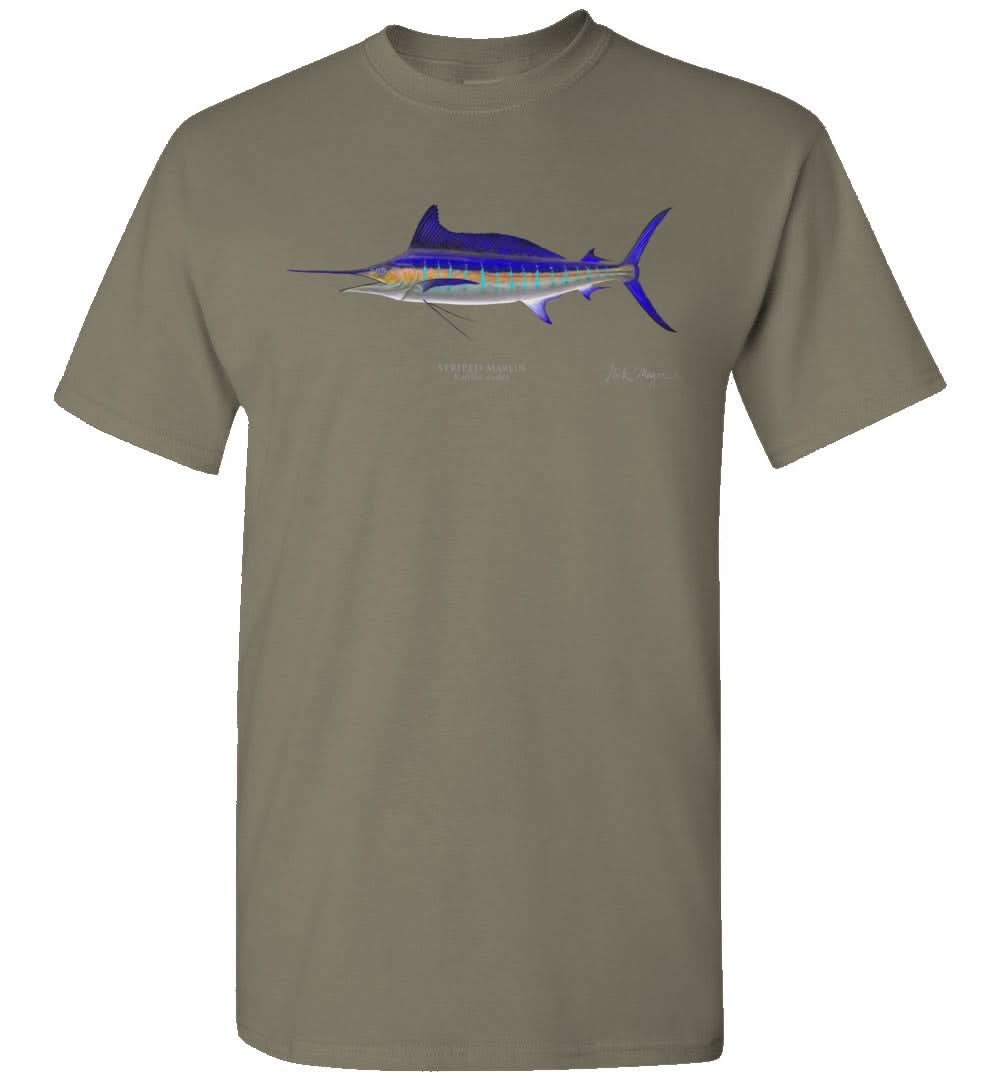 Striped Marlin Premium Comfort Colors Tee