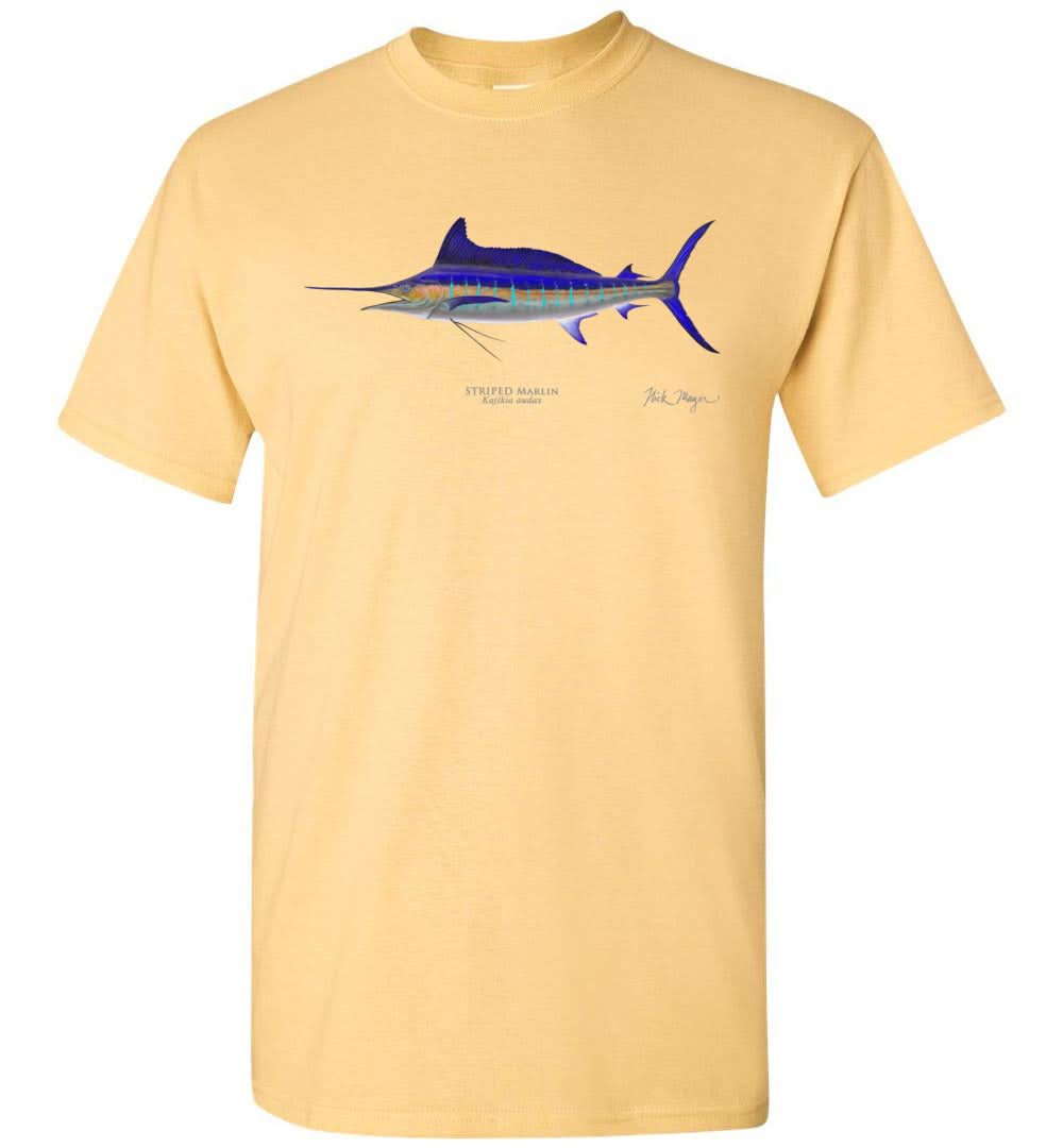 Striped Marlin Premium Comfort Colors Tee