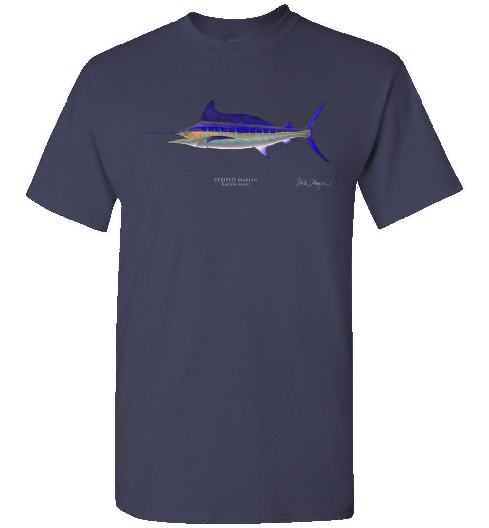 Striped Marlin Premium Comfort Colors Tee