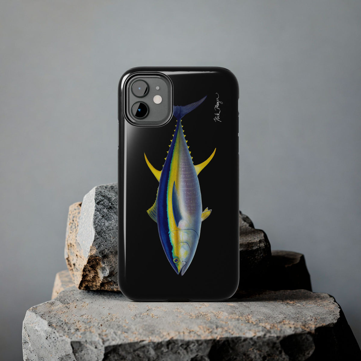 Yellowfin Tuna Black Phone Case (iPhone) Printify
