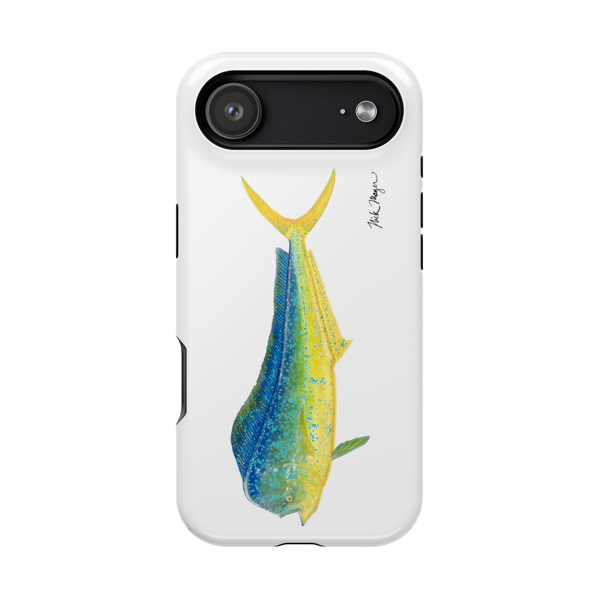 Bull Mahi MagSafe White iPhone Case