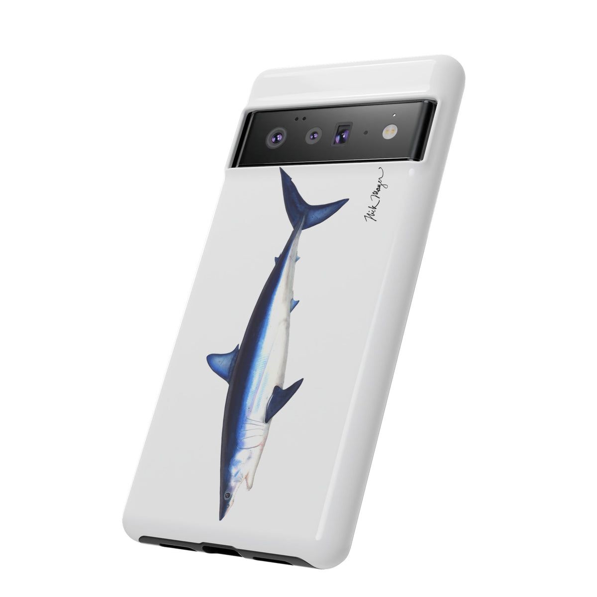 Mako Shark White Phone Case (Samsung) Printify