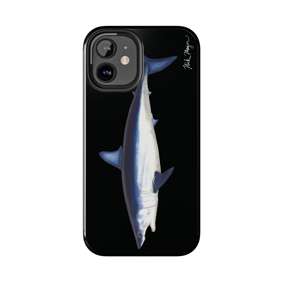 Mako Shark Black iPhone Case Printify