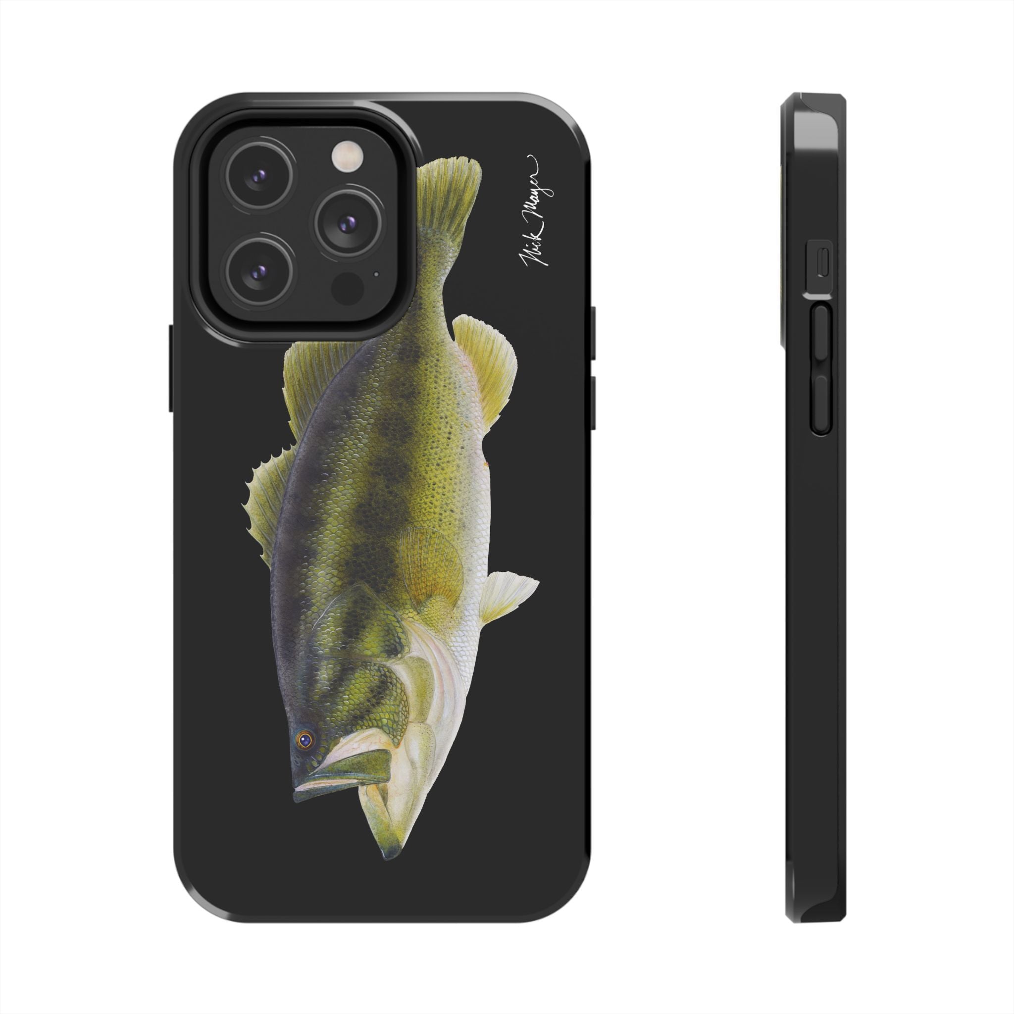 Largemouth Bass Black Phone Case (iPhone)