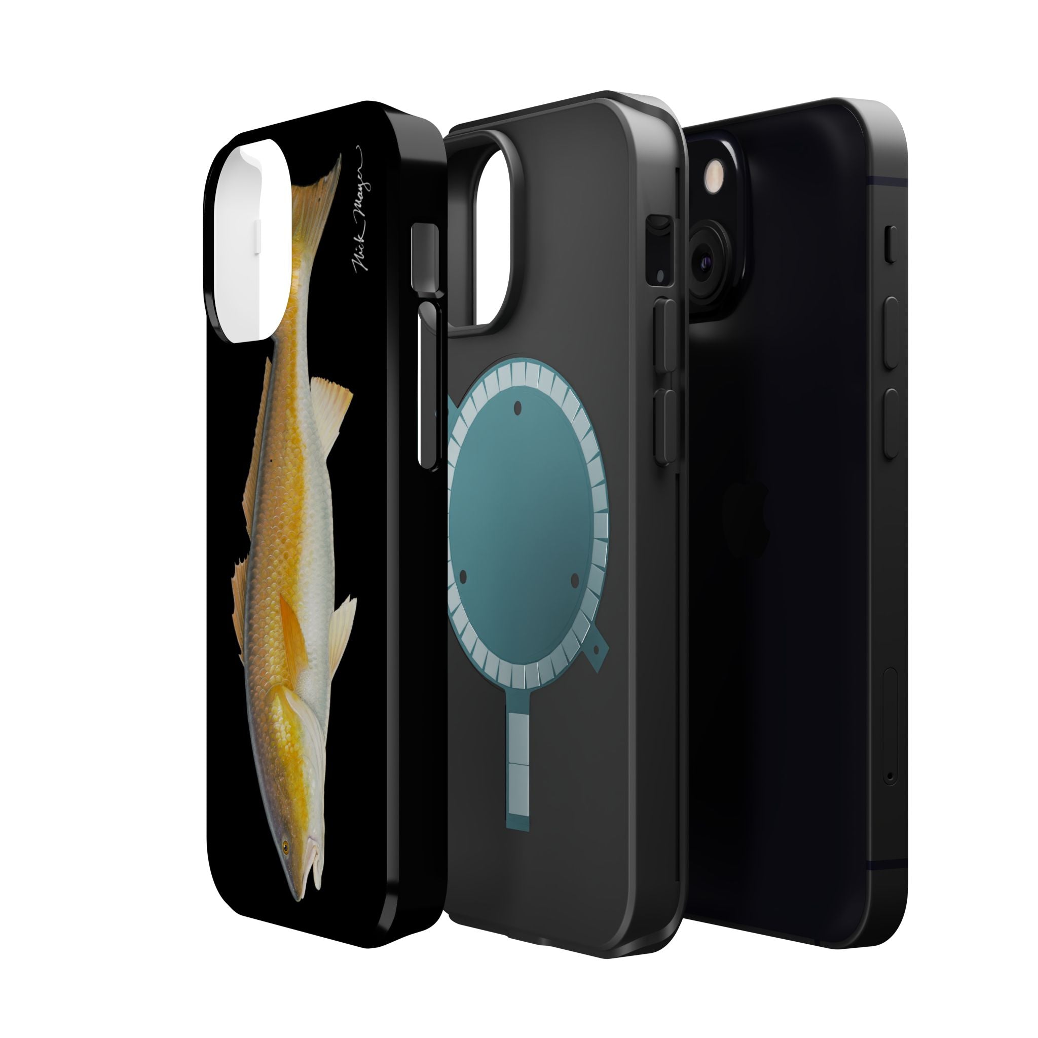 Bull Redfish MagSafe Black iPhone Case