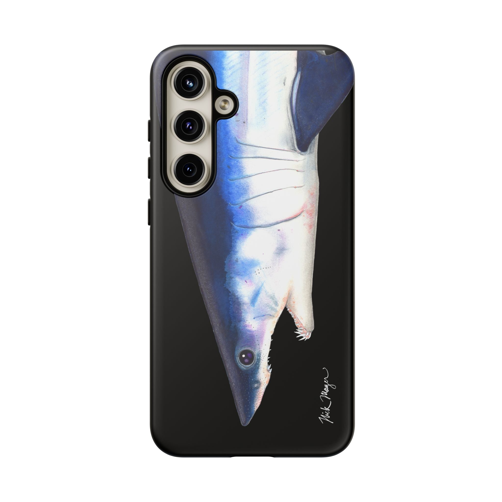 Mako Shark Face Black Phone Case (Samsung) Printify