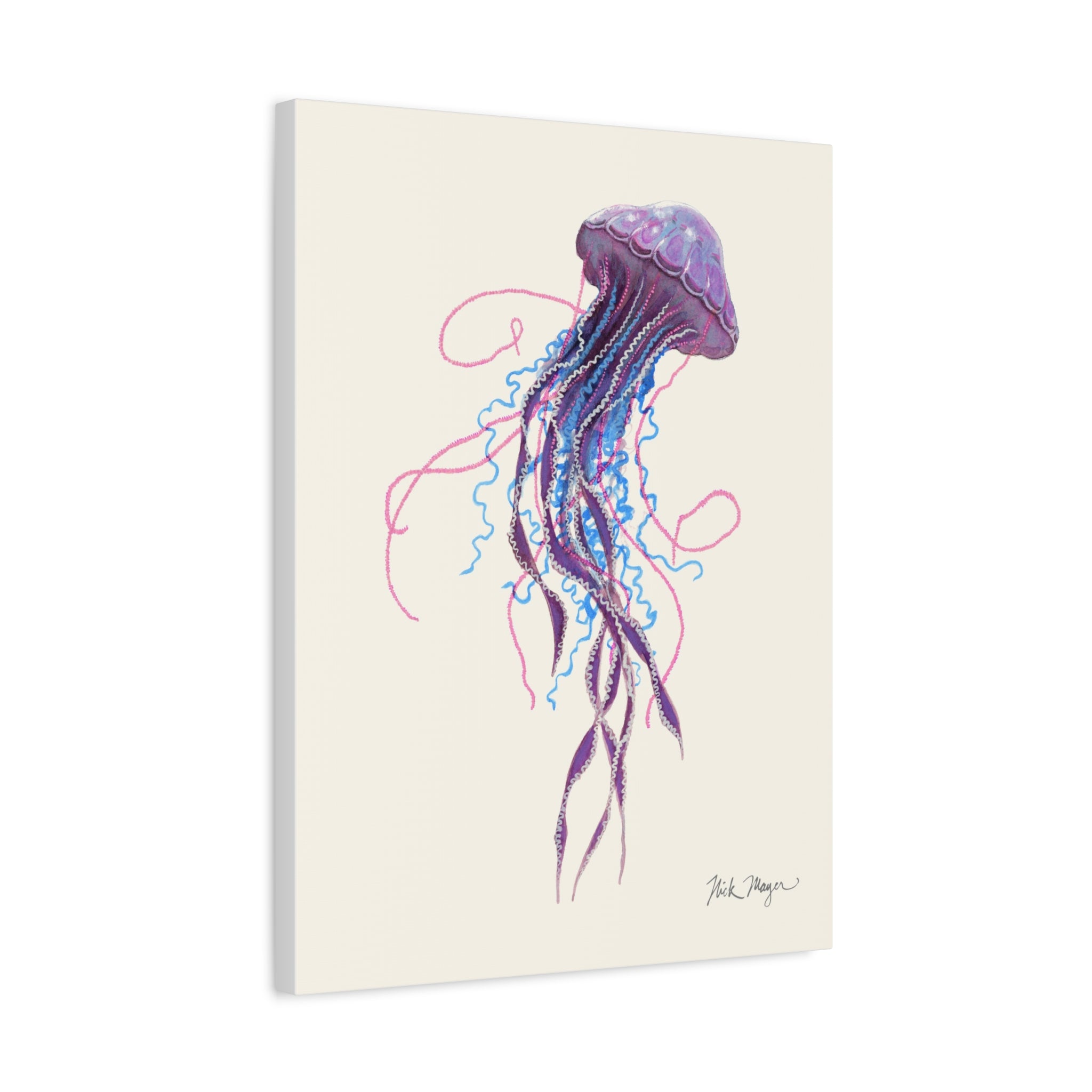 Purple Jellyfish II Canvas Print