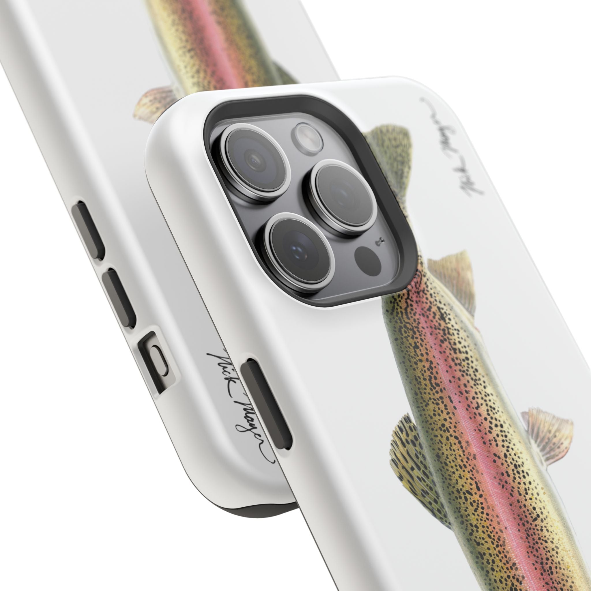 Rainbow Trout MagSafe White iPhone Case