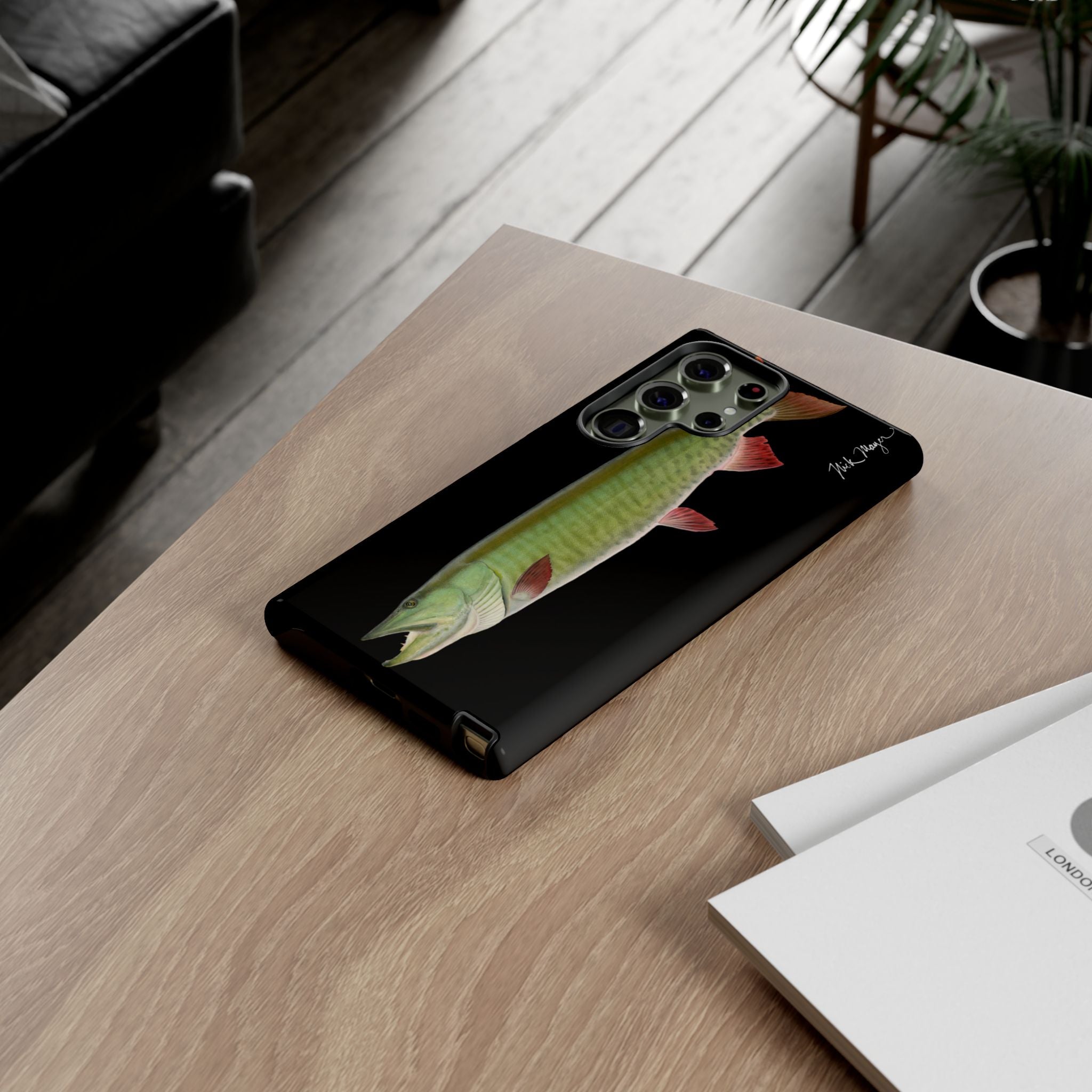 Trophy Muskie Black Phone Case (Samsung)