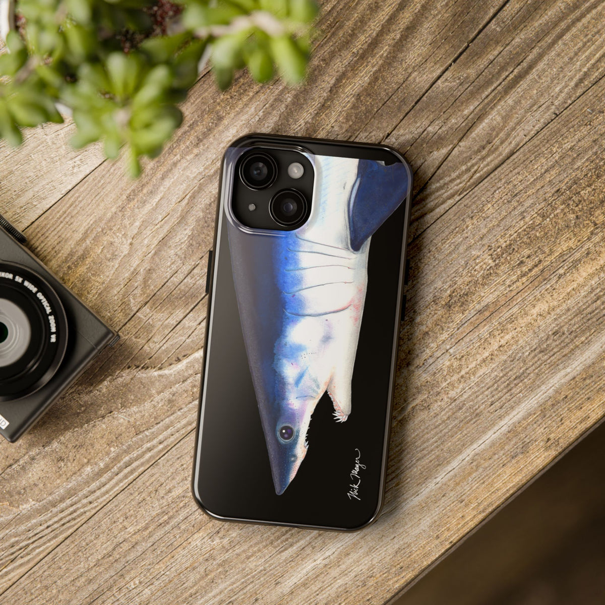 Mako Shark Face Black Case (iPhone) Printify