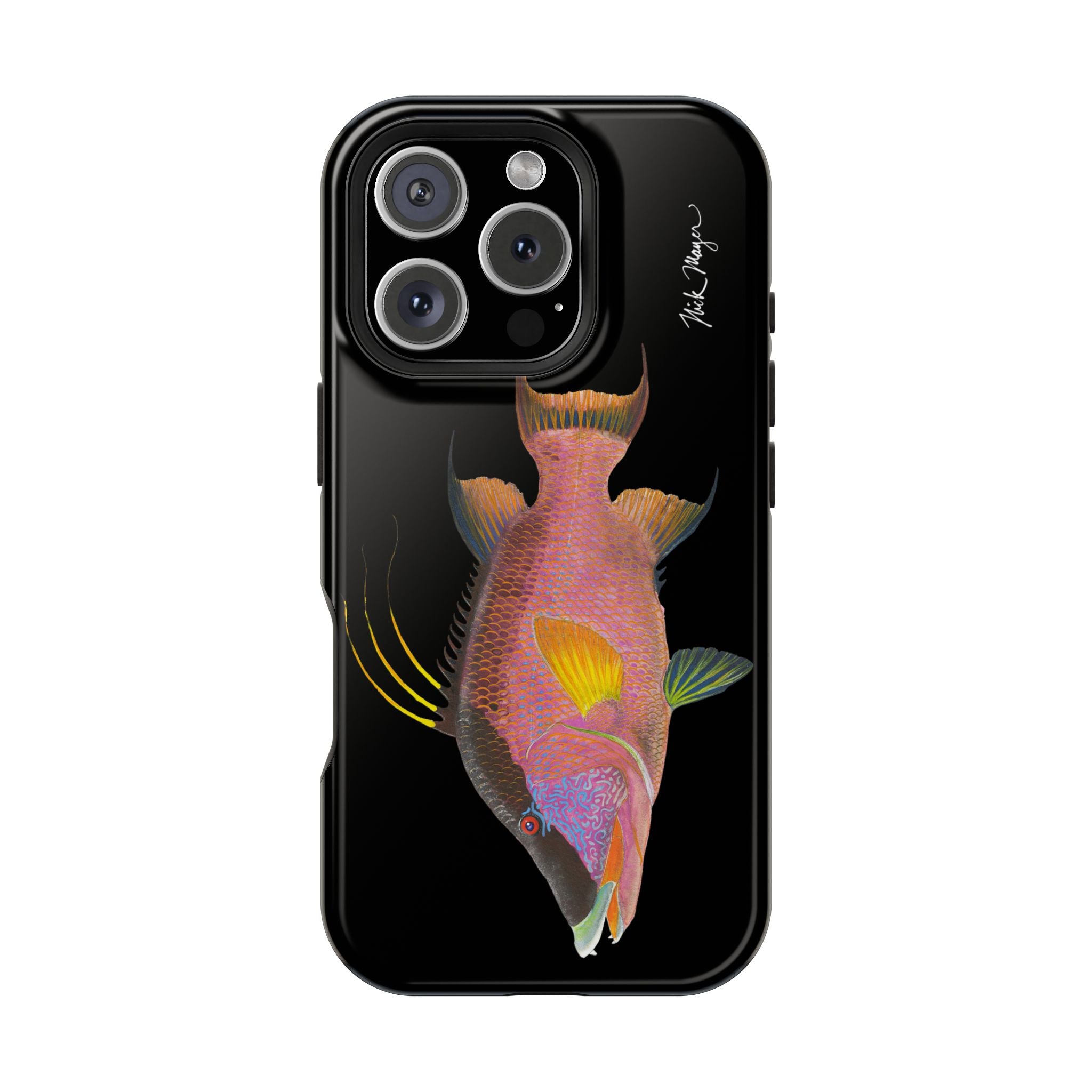 Hogfish MagSafe Black iPhone Case Printify