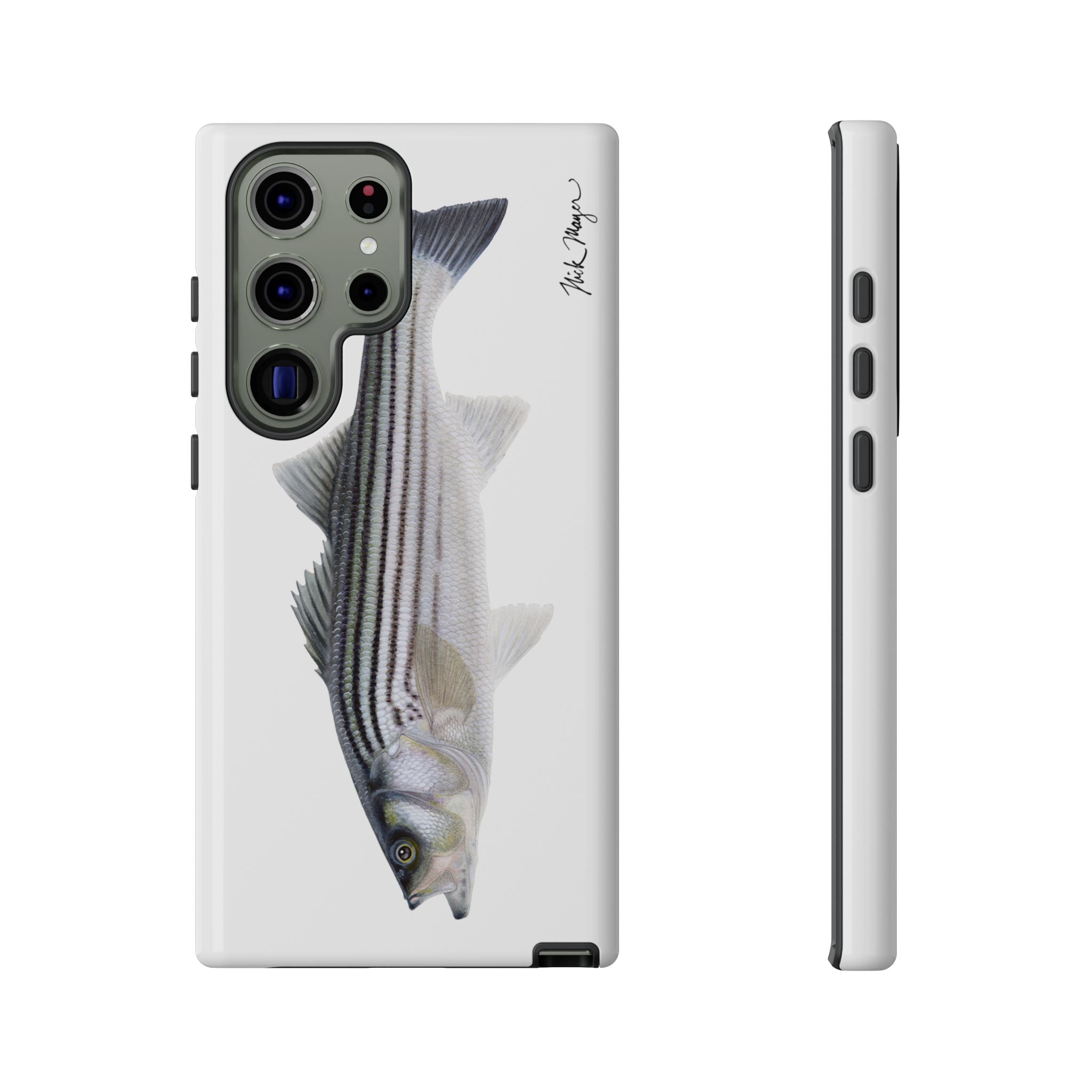 Schoolie Striper White Phone Case (Samsung) Printify
