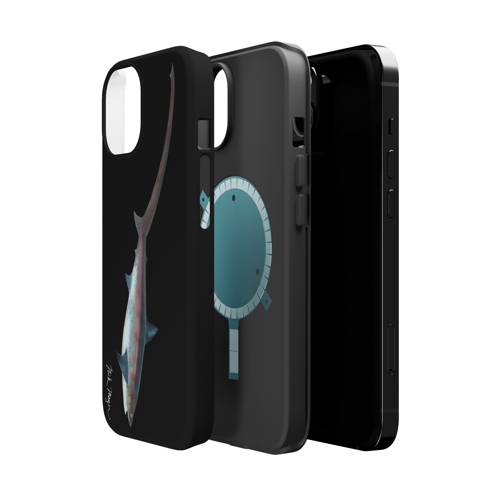 Thresher Shark MagSafe Black iPhone Case