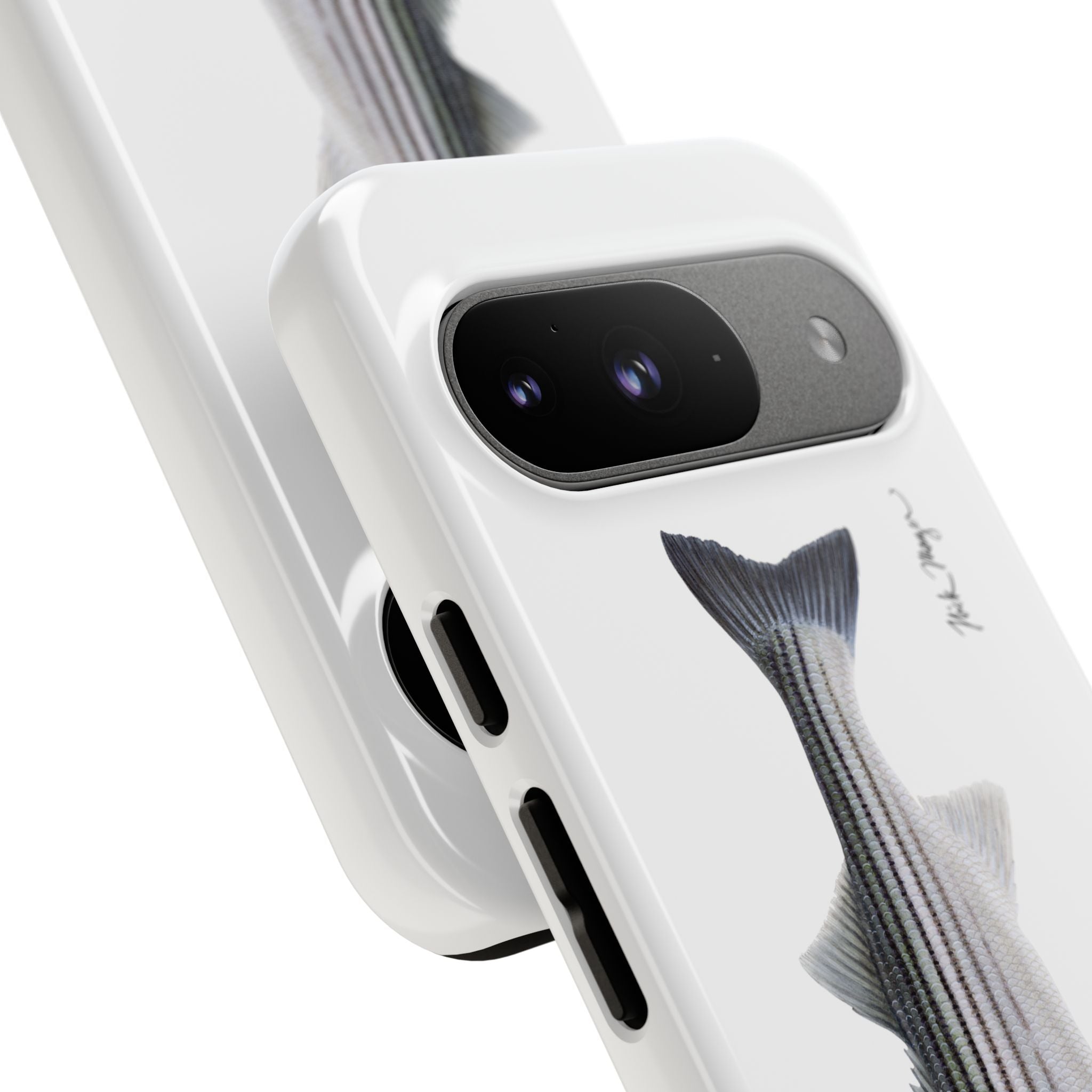 Schoolie Striper White Phone Case (Samsung) Printify
