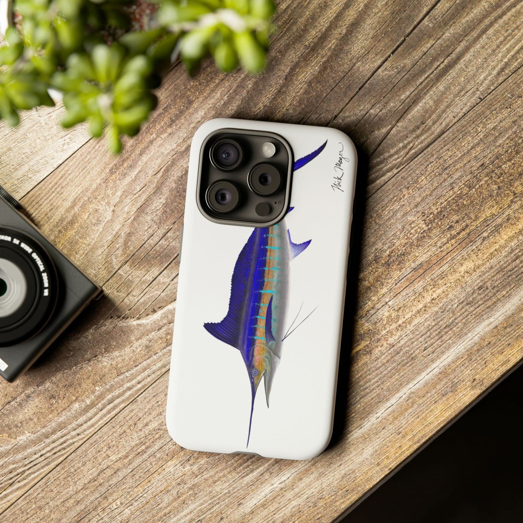 Striped Marlin iPhone 15 Case