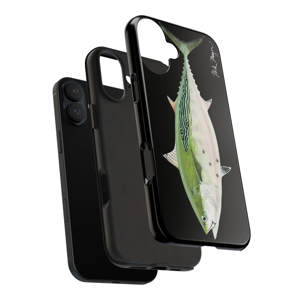 Albie Black Phone Case (iPhone) Printify