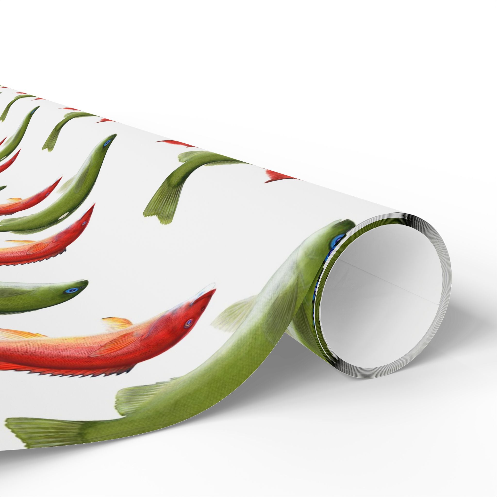 Christmas Fish Gift Wrapping Paper