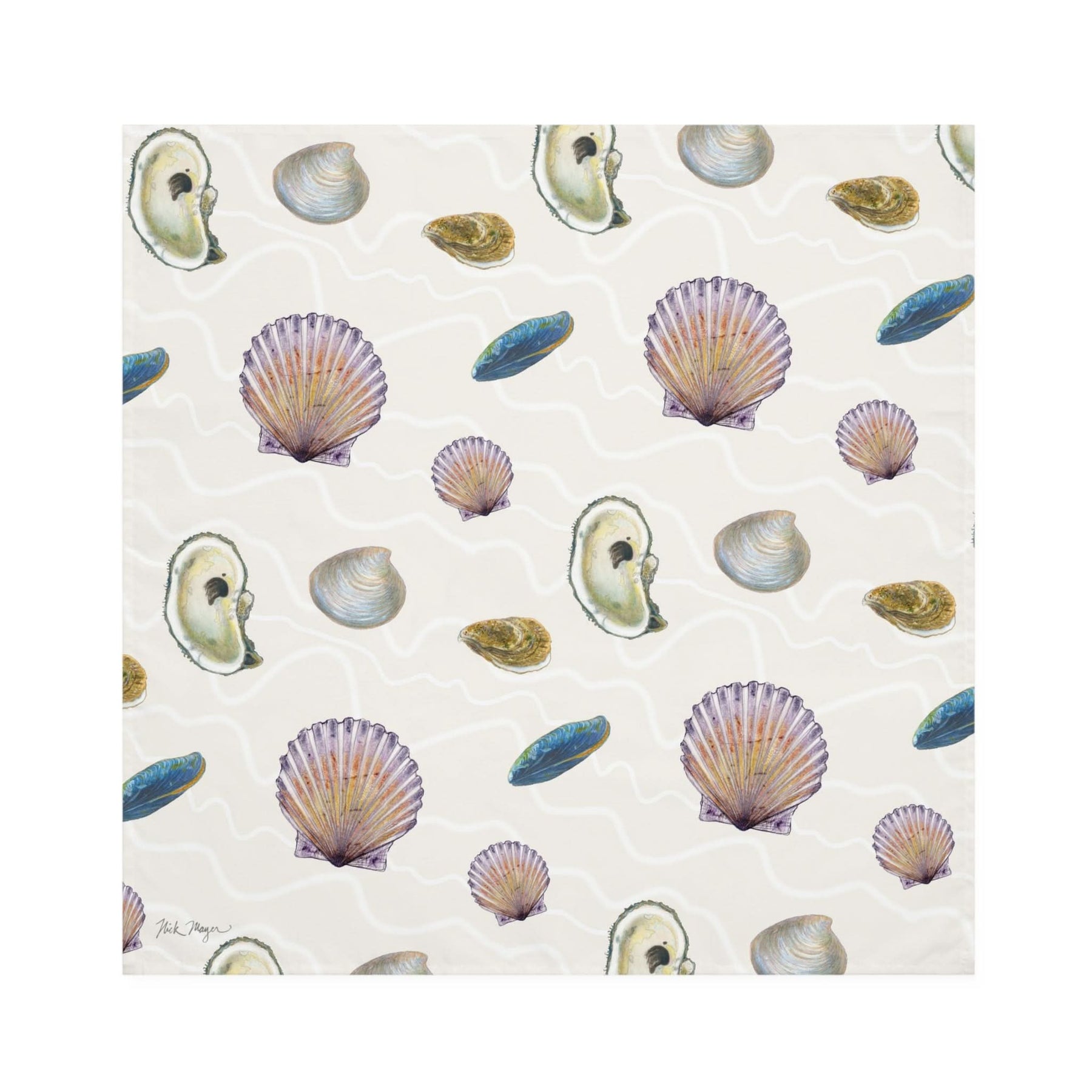 Shells I, 4 Piece Cloth Napkin Set