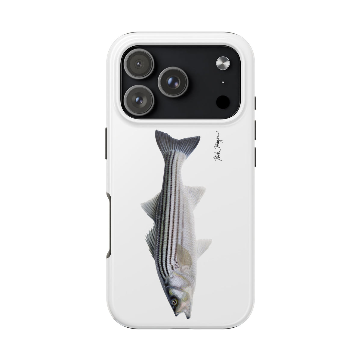 Schoolie Striper White Phone Case (iPhone) Printify
