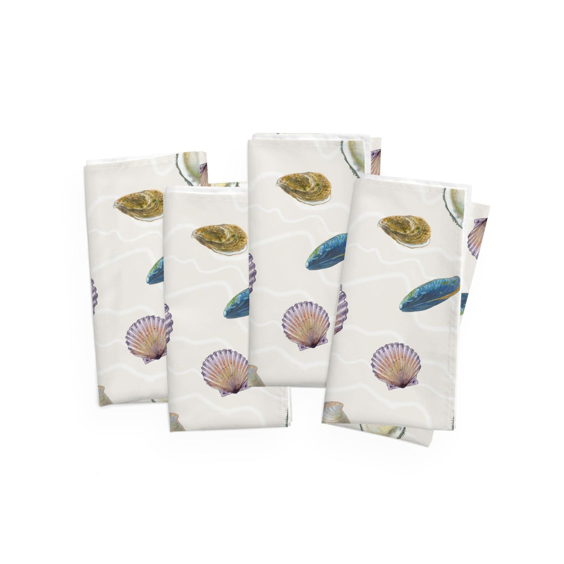 Shells I, 4 Piece Cloth Napkin Set