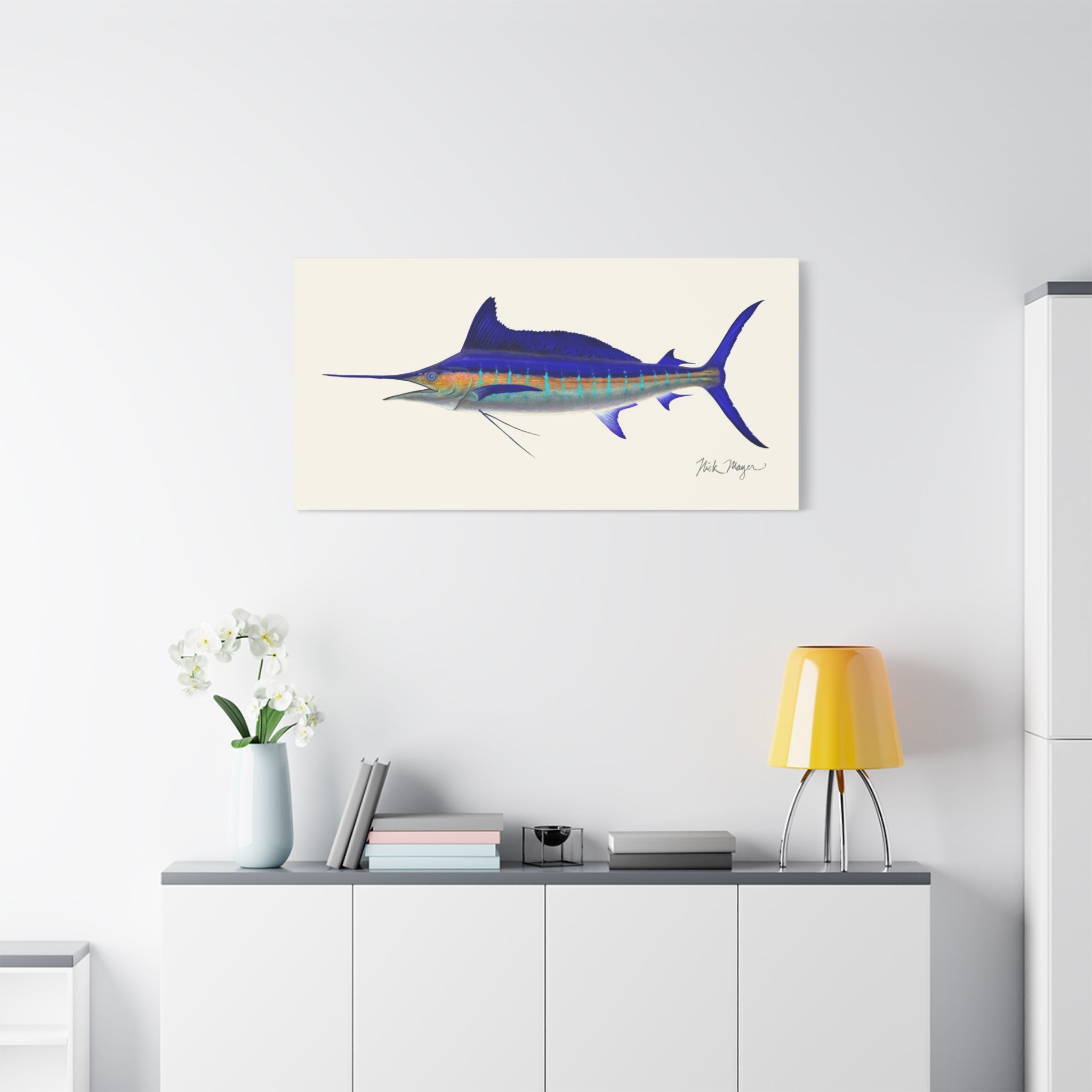 Striped Marlin Canvas Print