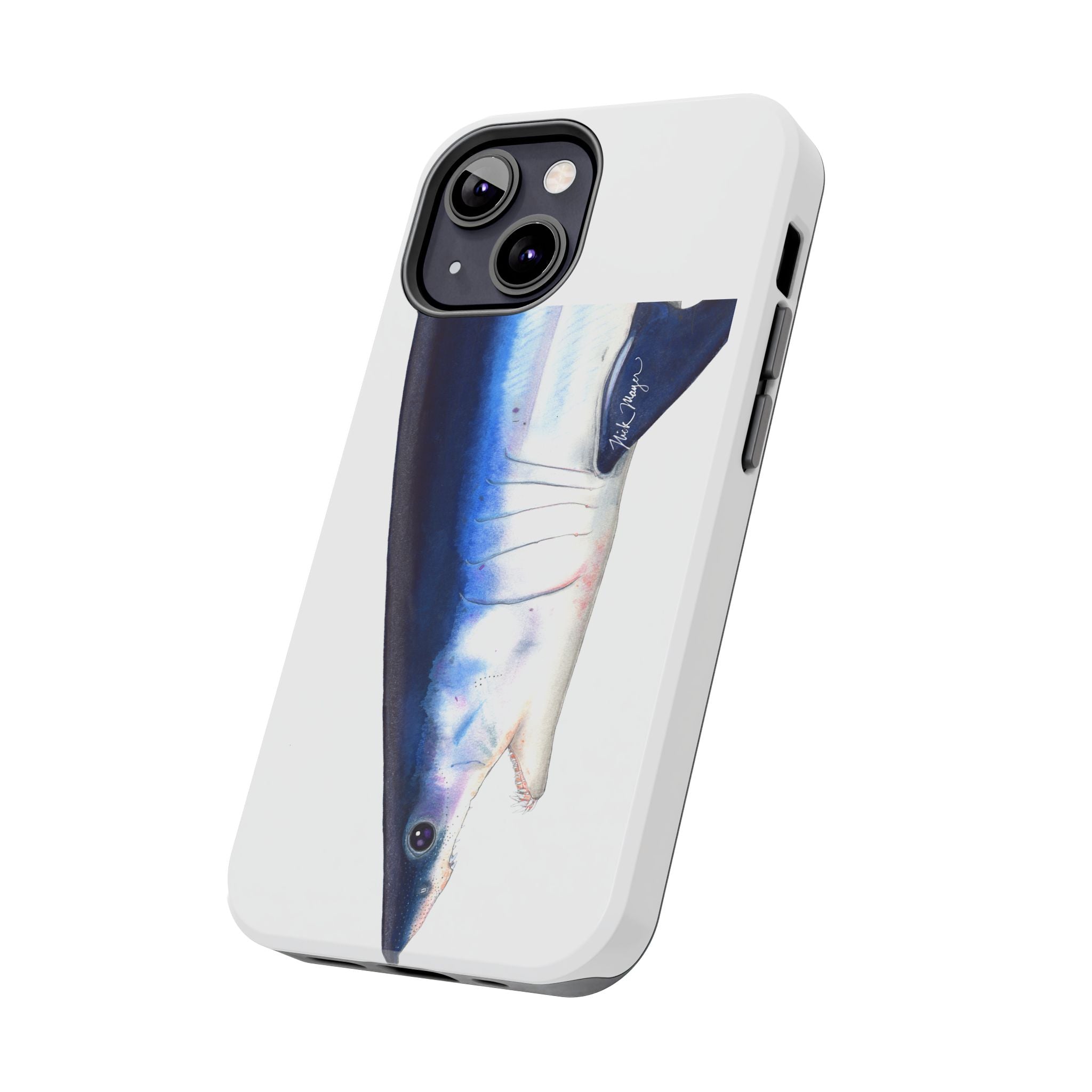 Mako Shark Face White Phone Case (iPhone)