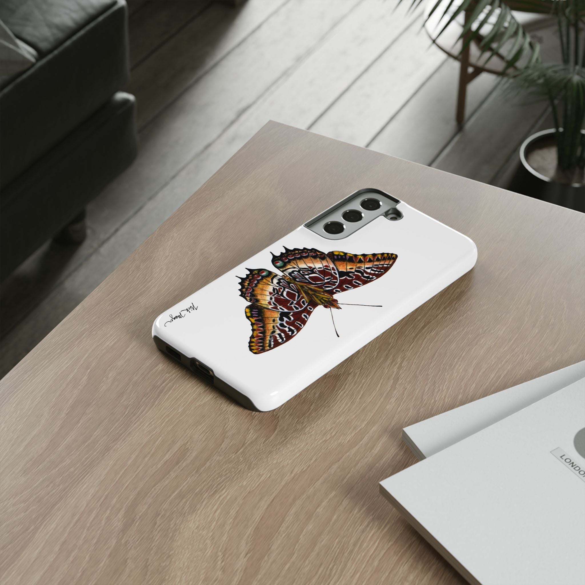 Black Bordered Charaxes Phone Case (Samsung)