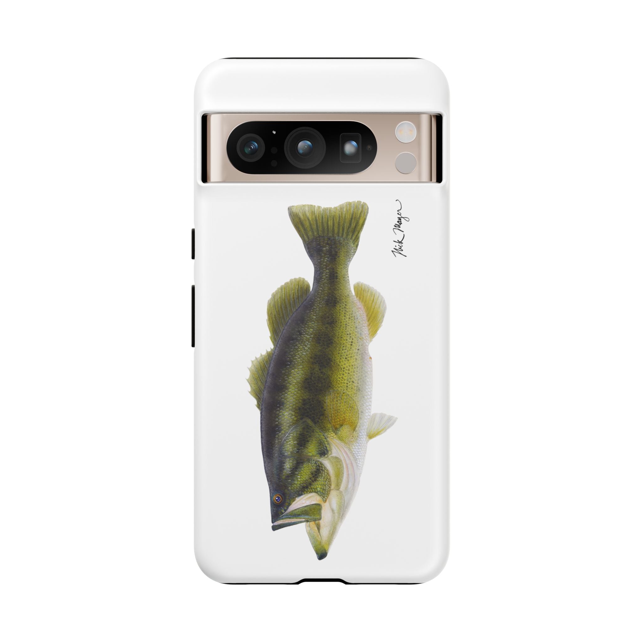 Largemouth Bass White Phone Case (Samsung) Printify