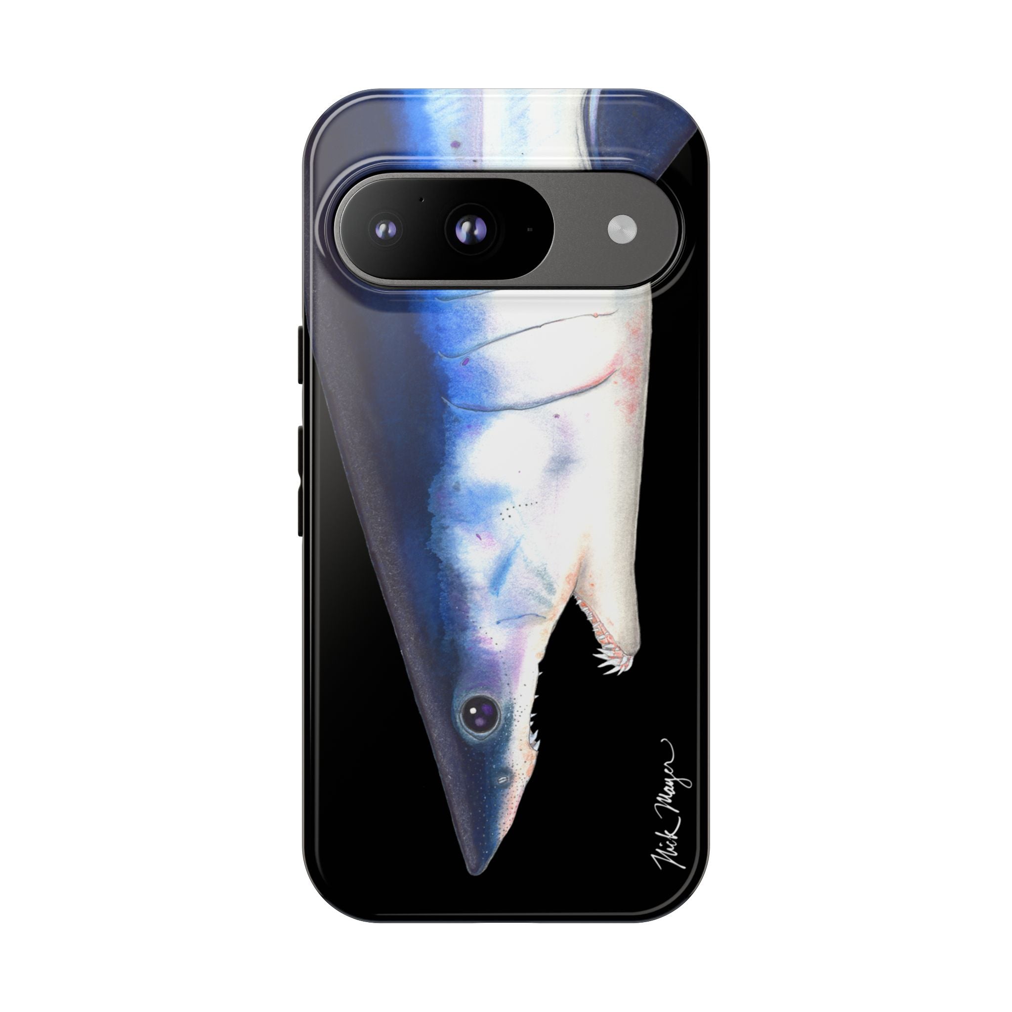 Mako Shark Face Black Phone Case (Samsung) Printify
