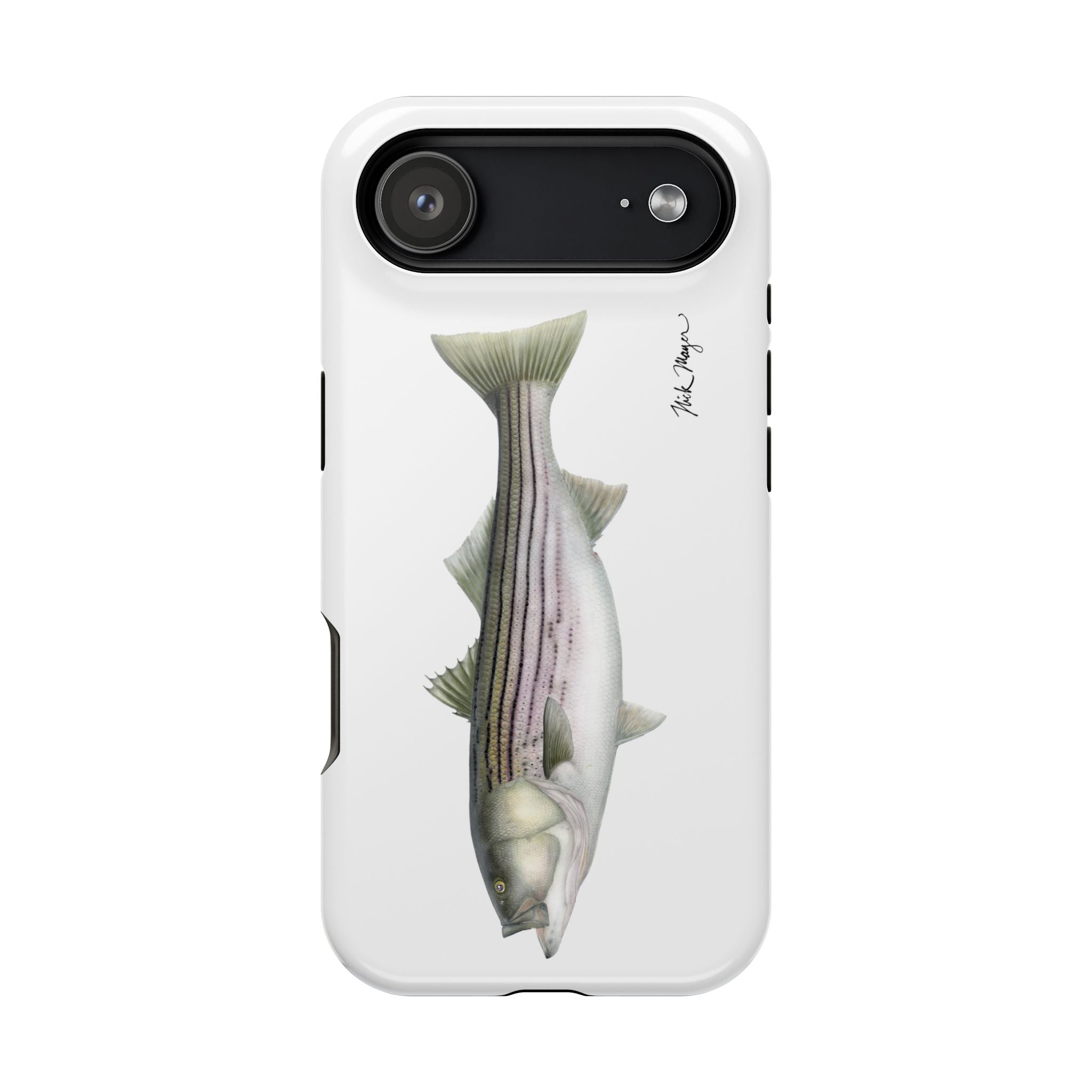 30 lb Striper MagSafe White iPhone Case