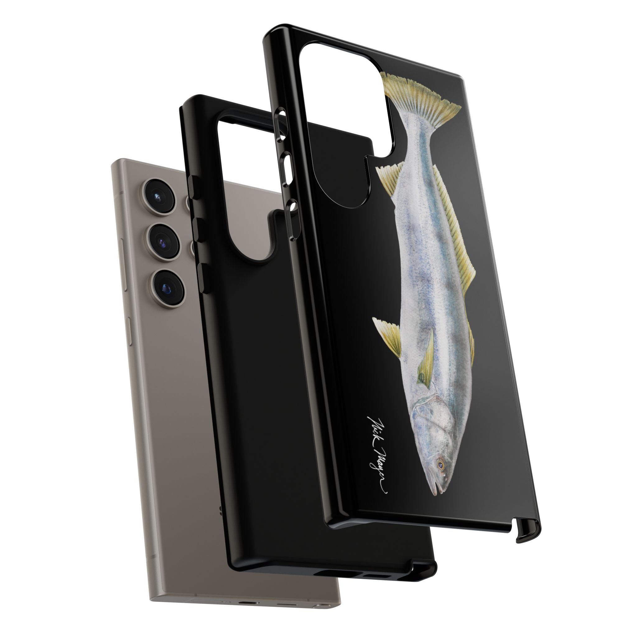 White Sea Bass Phone Case (Samsung) - black